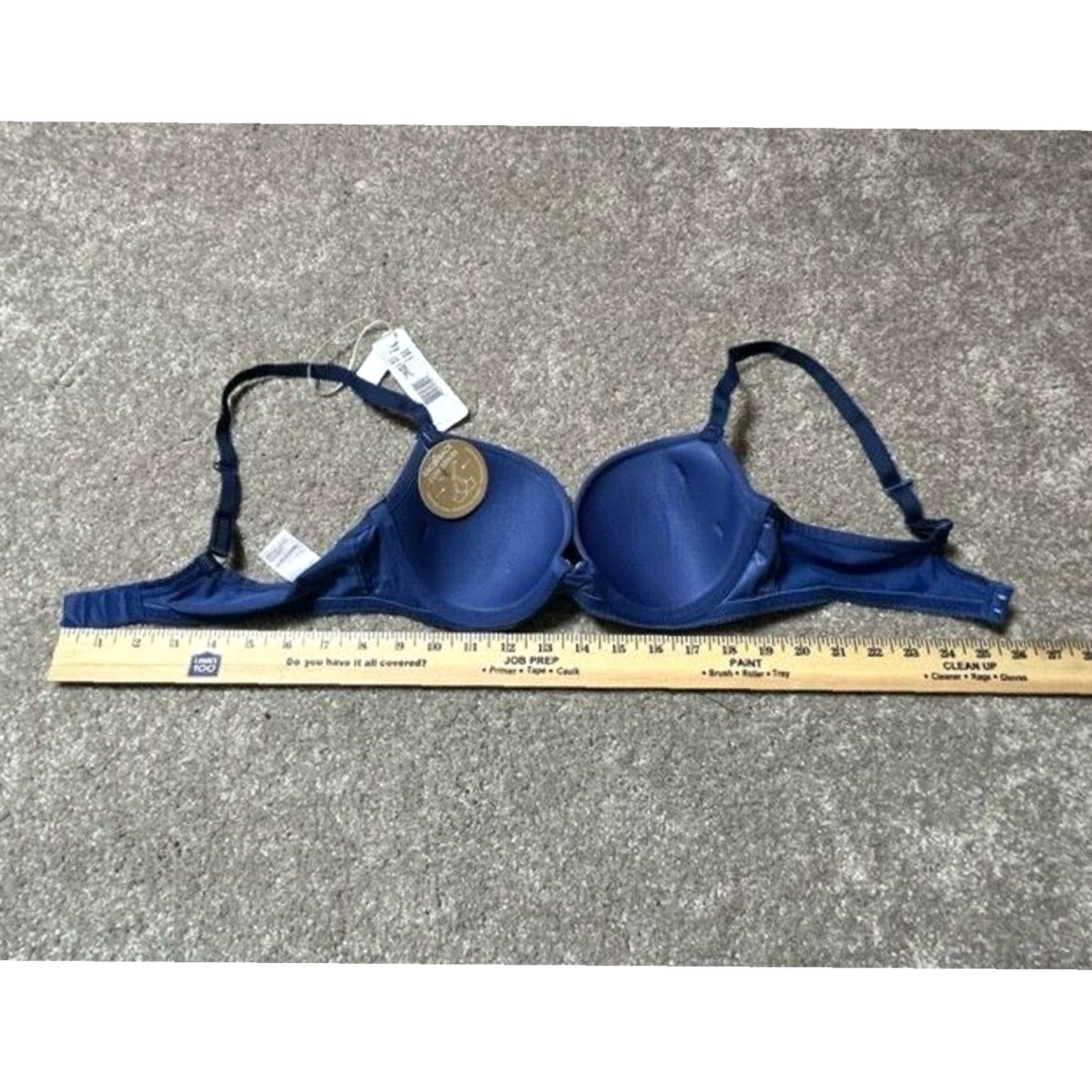 Vintage Freya Bra 32C Underwire Padded Lace T-Shirt Bra Racerback Hook & Eye Women Regular Blue 32C Vintage No Size ONE SIZE - 6 Thumbnail