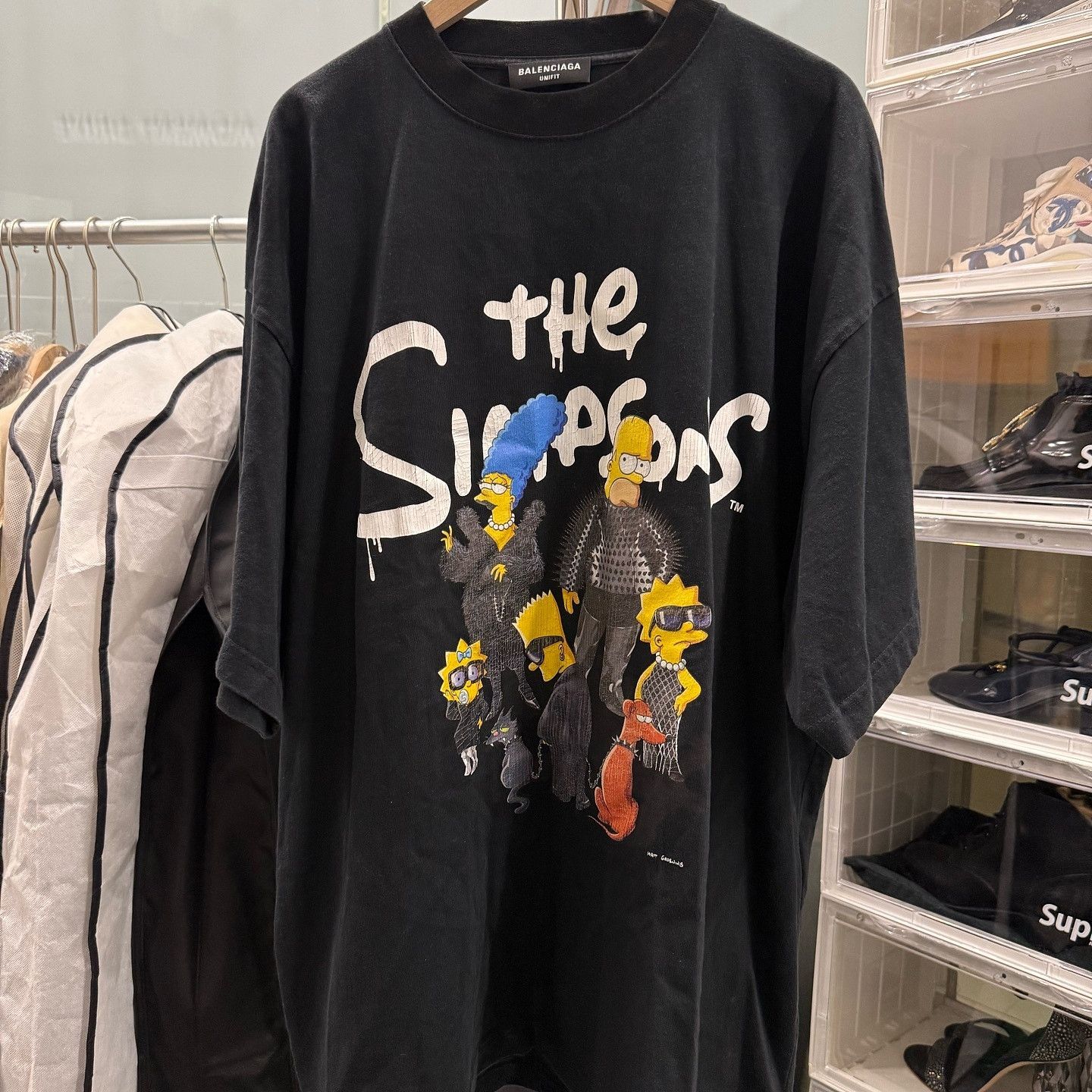 Balenciaga Balenciaga x The Simpsons Logo T-Shirt Size L Size US L / EU 52-54 / 3 - 1 Thumbnail