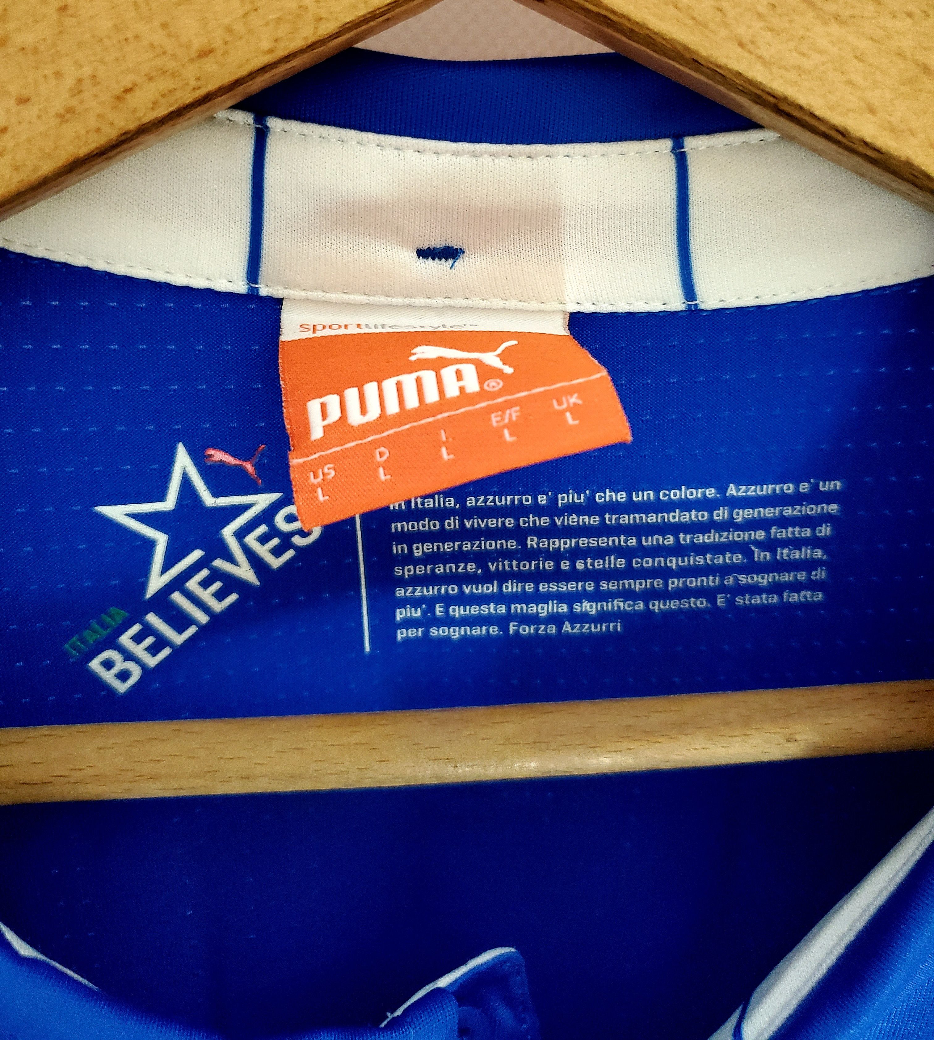 Puma Authentic Andrea Pirlo Italy 2014 World Cup Jersey perfect Size US L / EU 52-54 / 3 - 5 Thumbnail