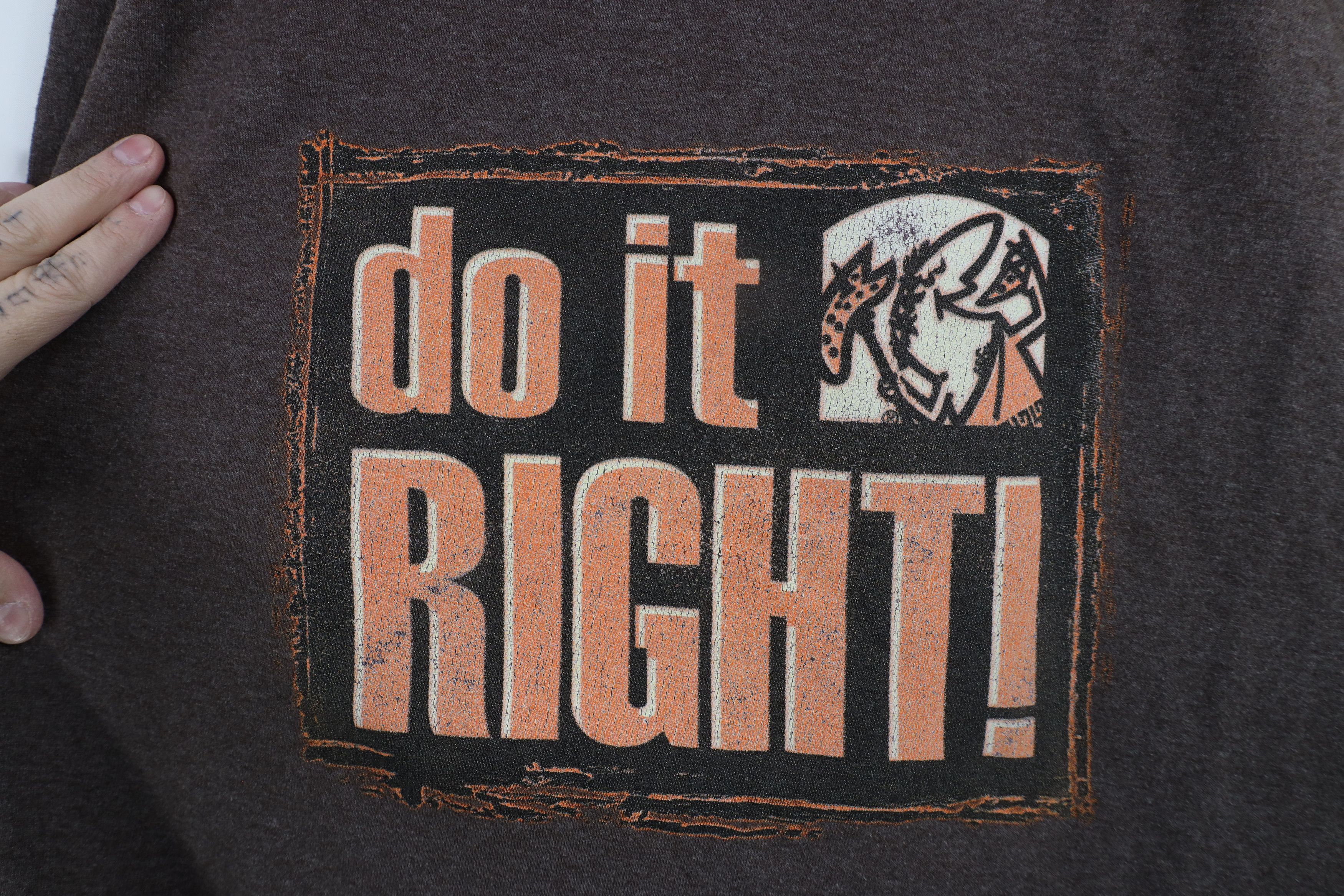 Vintage Vintage 90s Y2K Little Caesars Pizza Ringer T-Shirt Brown Size US XL / EU 56 / 4 - 4 Thumbnail