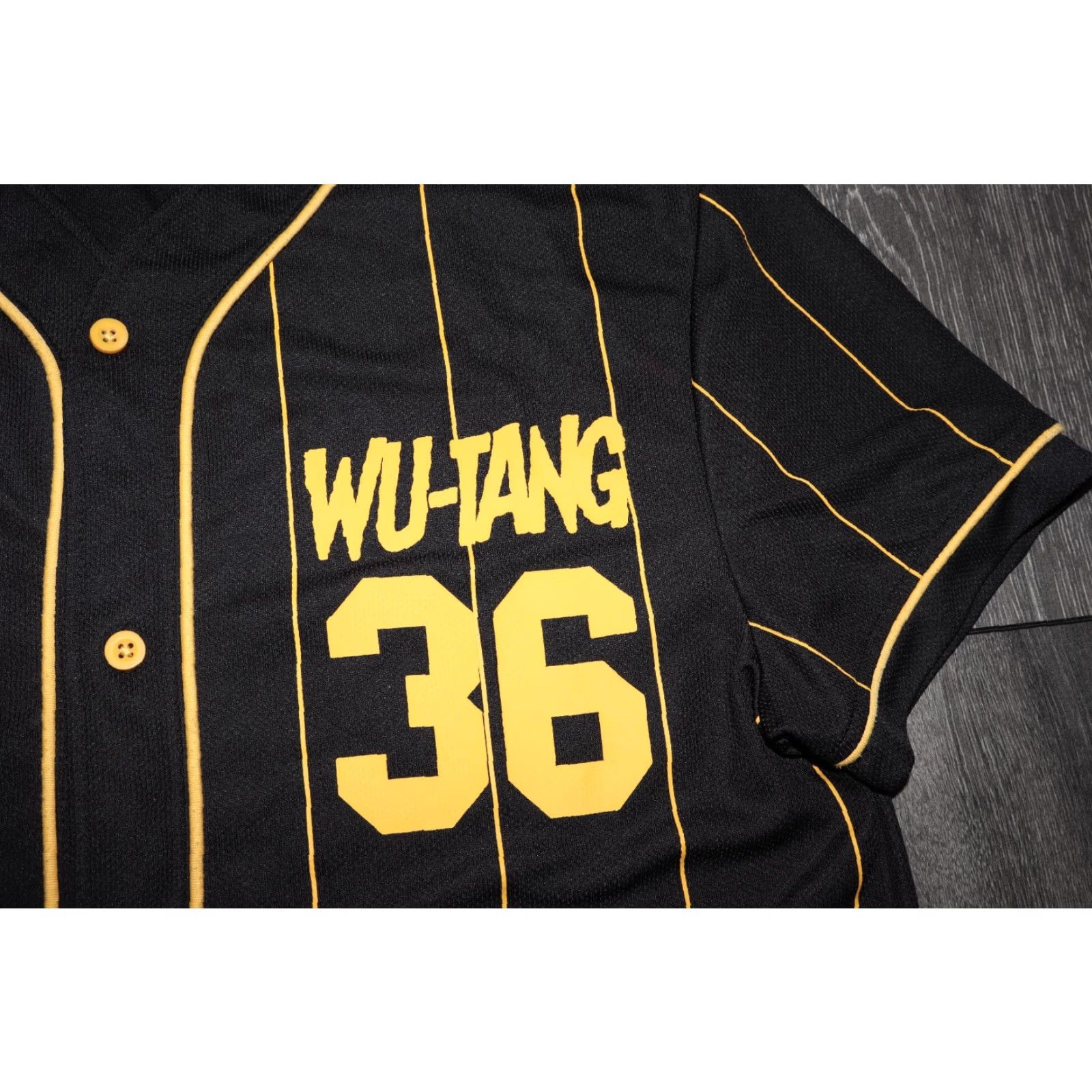 Glanshirt Wu Tang Clan Shirt Baseball Jersey Black Rap Tee Hip Hop Band Tee Big Logo XS Mens T-Shirt Short Sleeve Graphic Print VINTAGE NO (adjusted) Size US XS / EU 42 / 0 - 3 Thumbnail