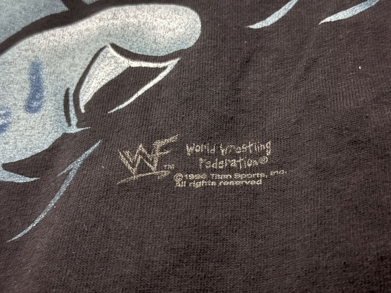 WWF Vintage 90s The Rock Brahma Bull T Shirt Size US L / EU 52-54 / 3 - 4 Thumbnail