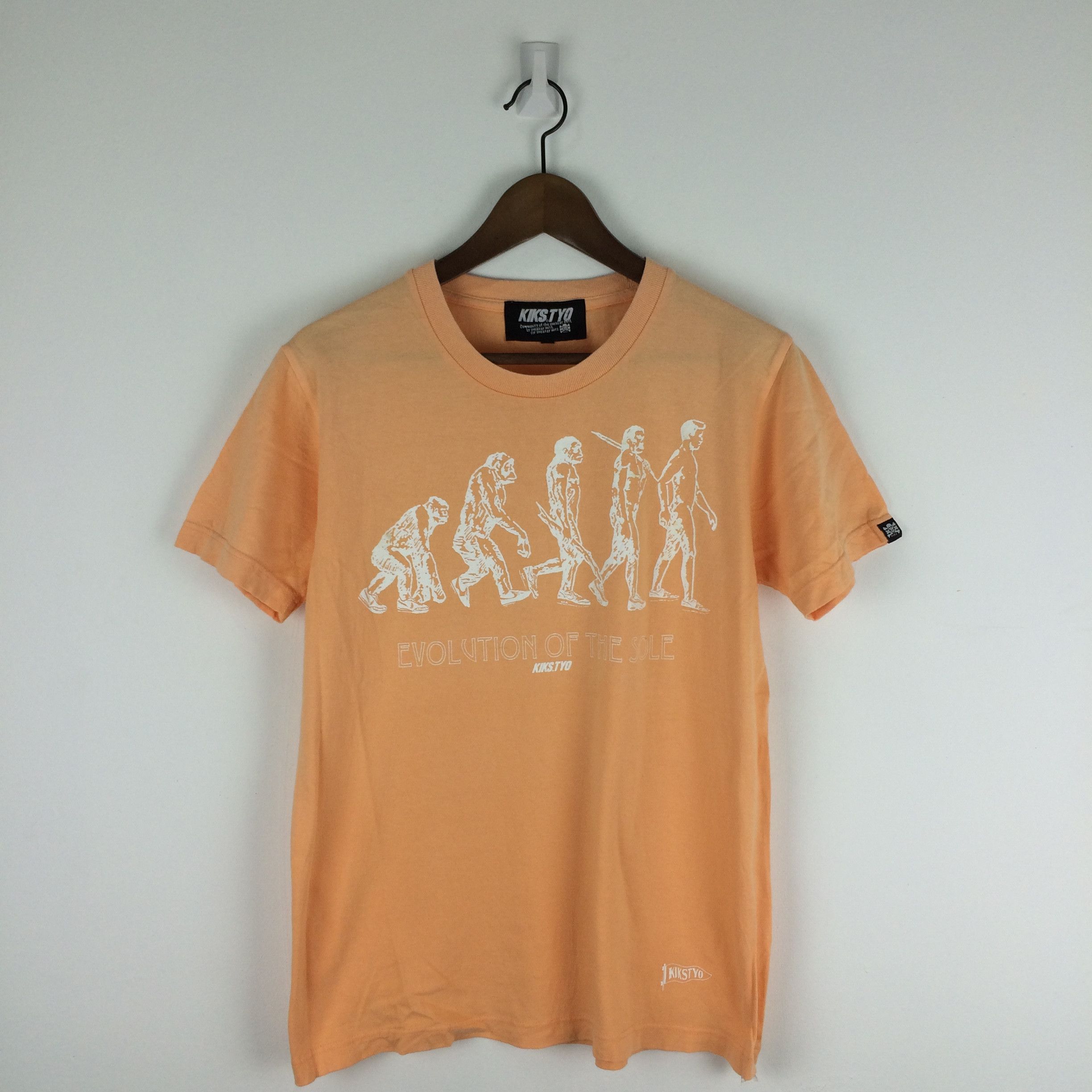Japanese Brand × KIKS TYO D10 RARE!! KIKS TYO EVOLUTION OF THE SOLE T-SHIRT DARWIN Size US M / EU 48-50 / 2 - 1 Thumbnail