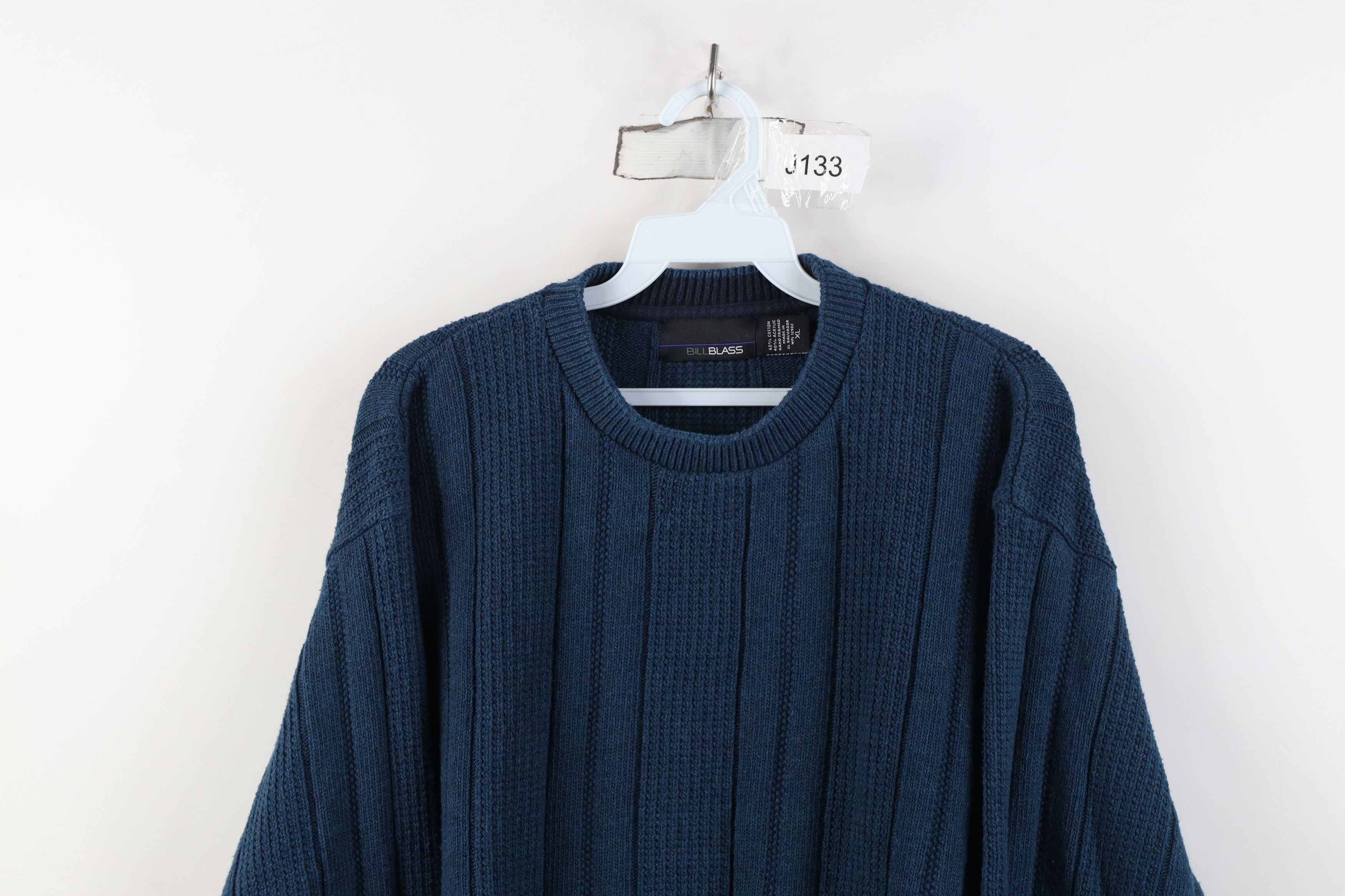 Vintage Vintage 90s Streetwear Fleck Ribbed Knit Crewneck Sweater Size US XL / EU 56 / 4 - 2 Thumbnail