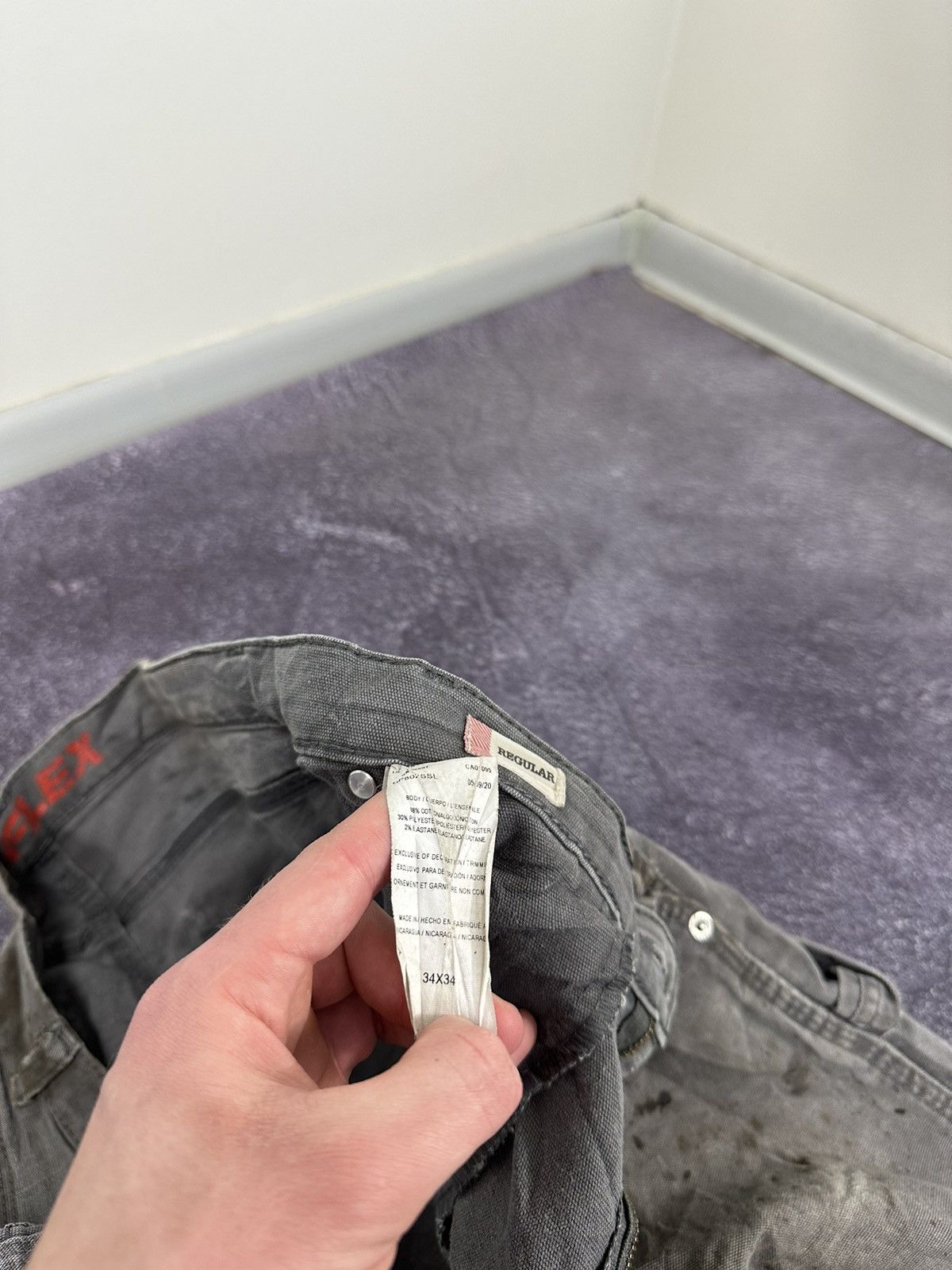 Dickies Vintage Dickies Faded Grey Distressed Y2K Hype Work Pants Size US 34 / EU 50 - 18 Thumbnail