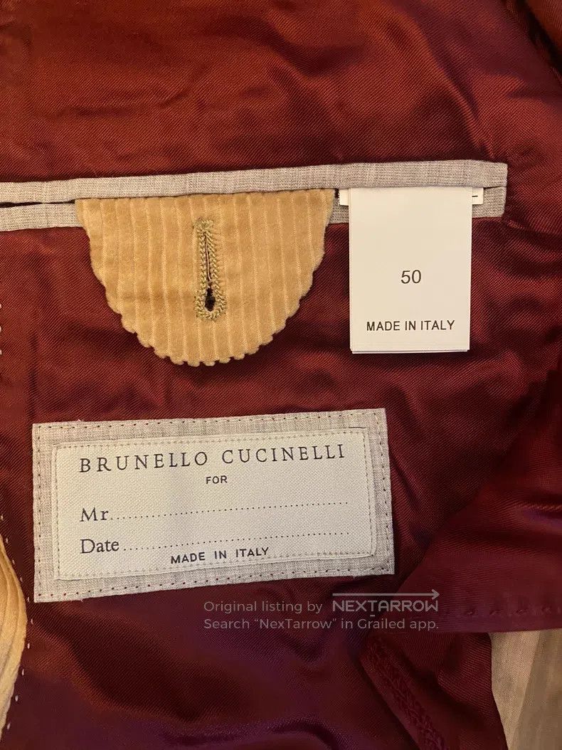 Brunello Cucinelli brunello cucinelli Corduroy double-breasted suit set Size 50L - 6 Thumbnail