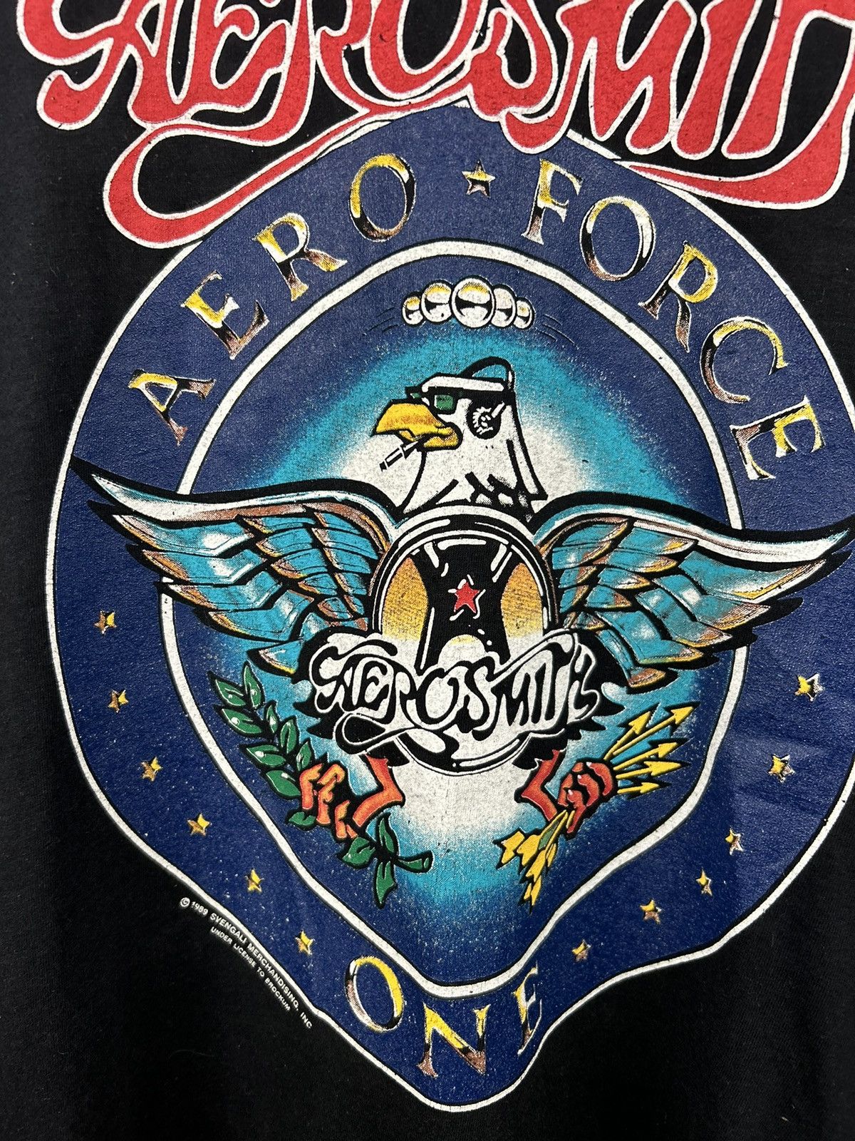Band Tees Vintage 80s Aerosmith Aero Force One 1989 Pump T shirt Rare Size US XL / EU 56 / 4 - 8 Thumbnail