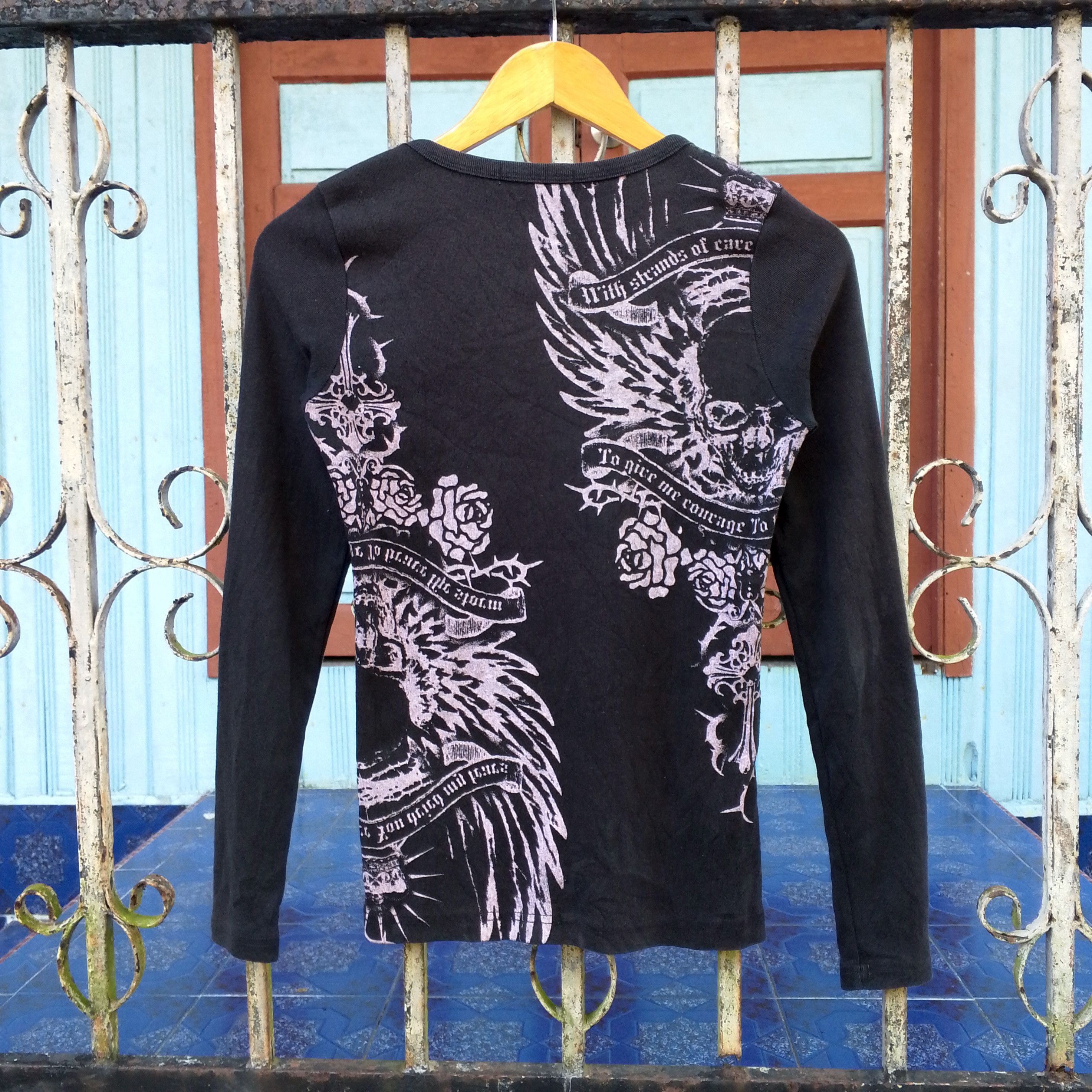 If Six Was Nine Glitz Cross Skull Punk Tee Size US S / EU 44-46 / 1 - 2 Thumbnail
