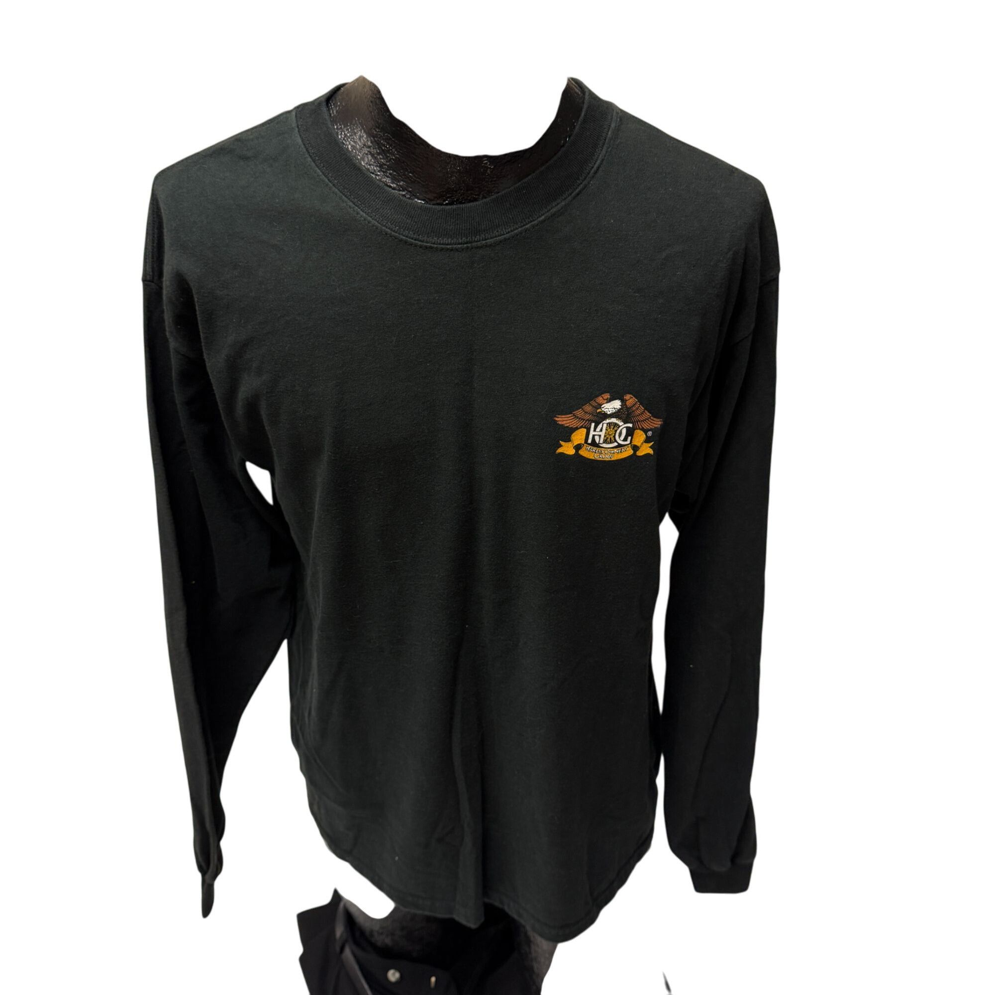 Hanes Y2K HOG Motorcycle Owners Group NEW ORLEANS Chapter Biker LS Size US L / EU 52-54 / 3 - 6 Thumbnail