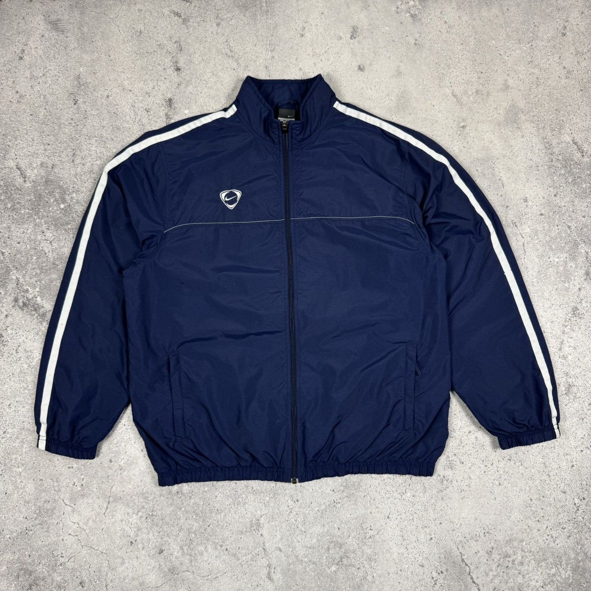 Nike × Vintage Vintage Nike Y2K Track Windbreaker Nylon Jacket Size US L / EU 52-54 / 3 - 3 Thumbnail