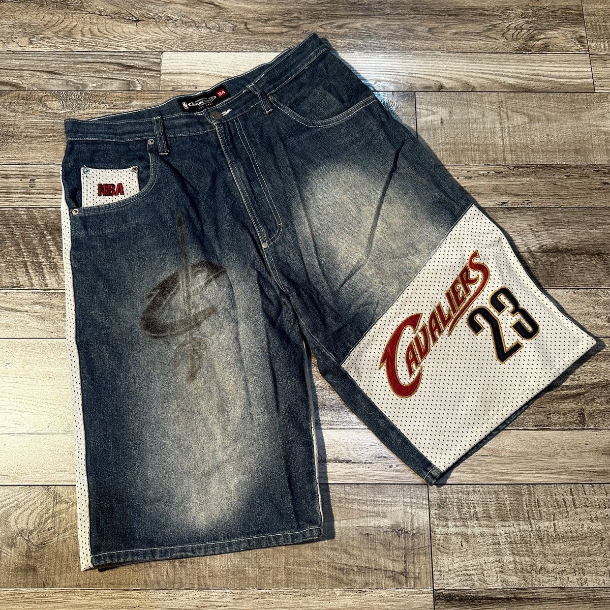 Denime NBA UNK DENIM NBA JAMES 23 CAVALIERS SHORTS Grailed