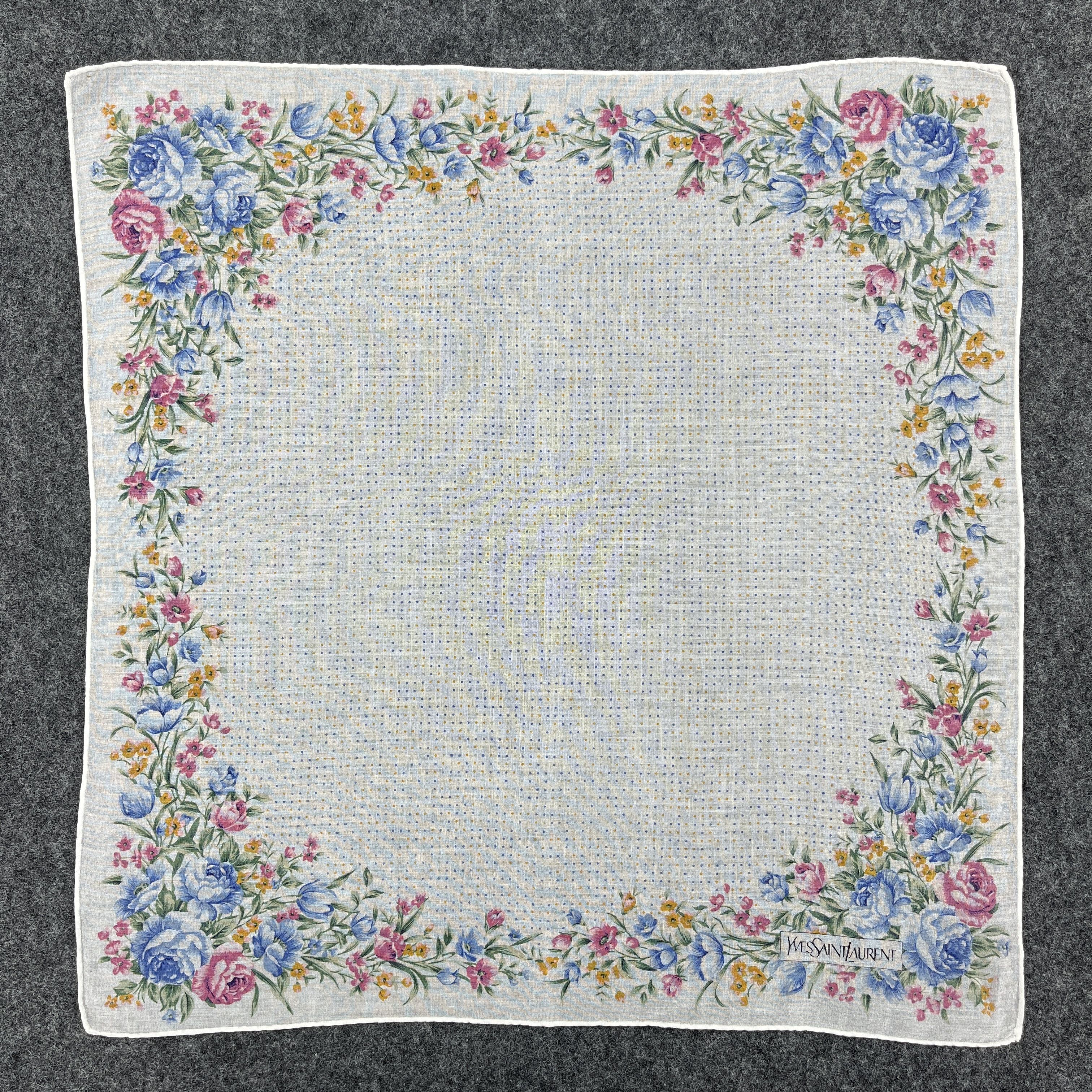 Vintage Yves Saint Laurent Handkerchief / Bandana B169 Size ONE SIZE - 3 Thumbnail