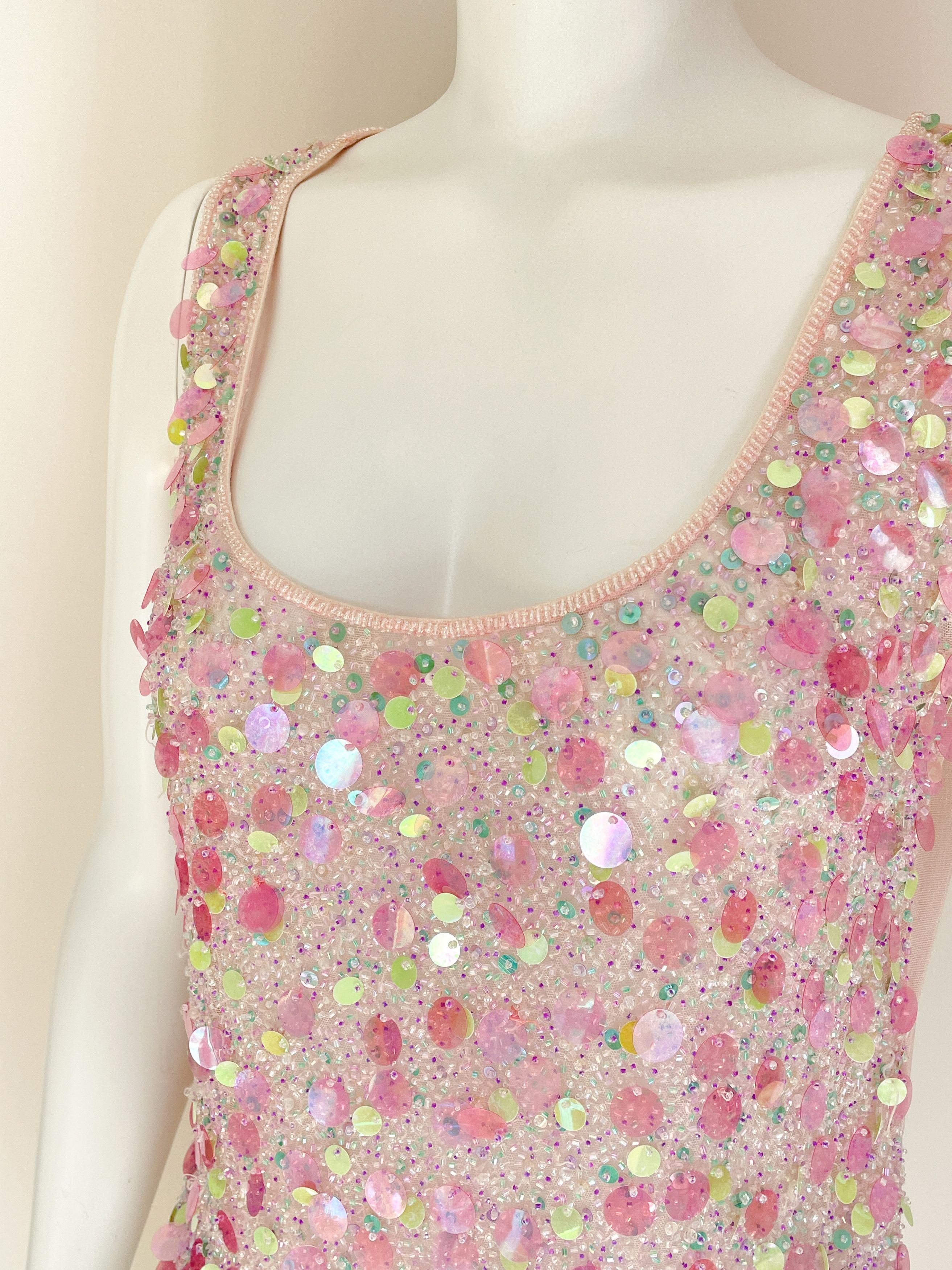 Escada pink sequin top Size M / US 6-8 / IT 42-44 - 4 Thumbnail