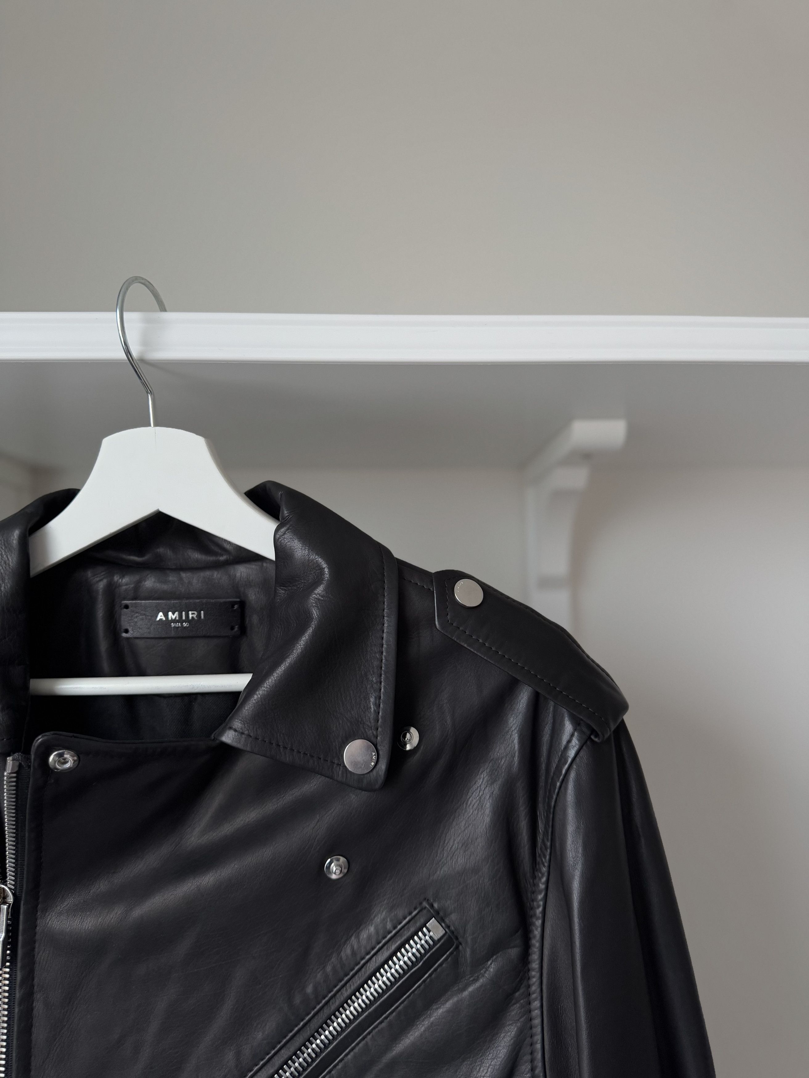 Amiri Amiri leather jacket Size US M / EU 48-50 / 2 - 8 Thumbnail