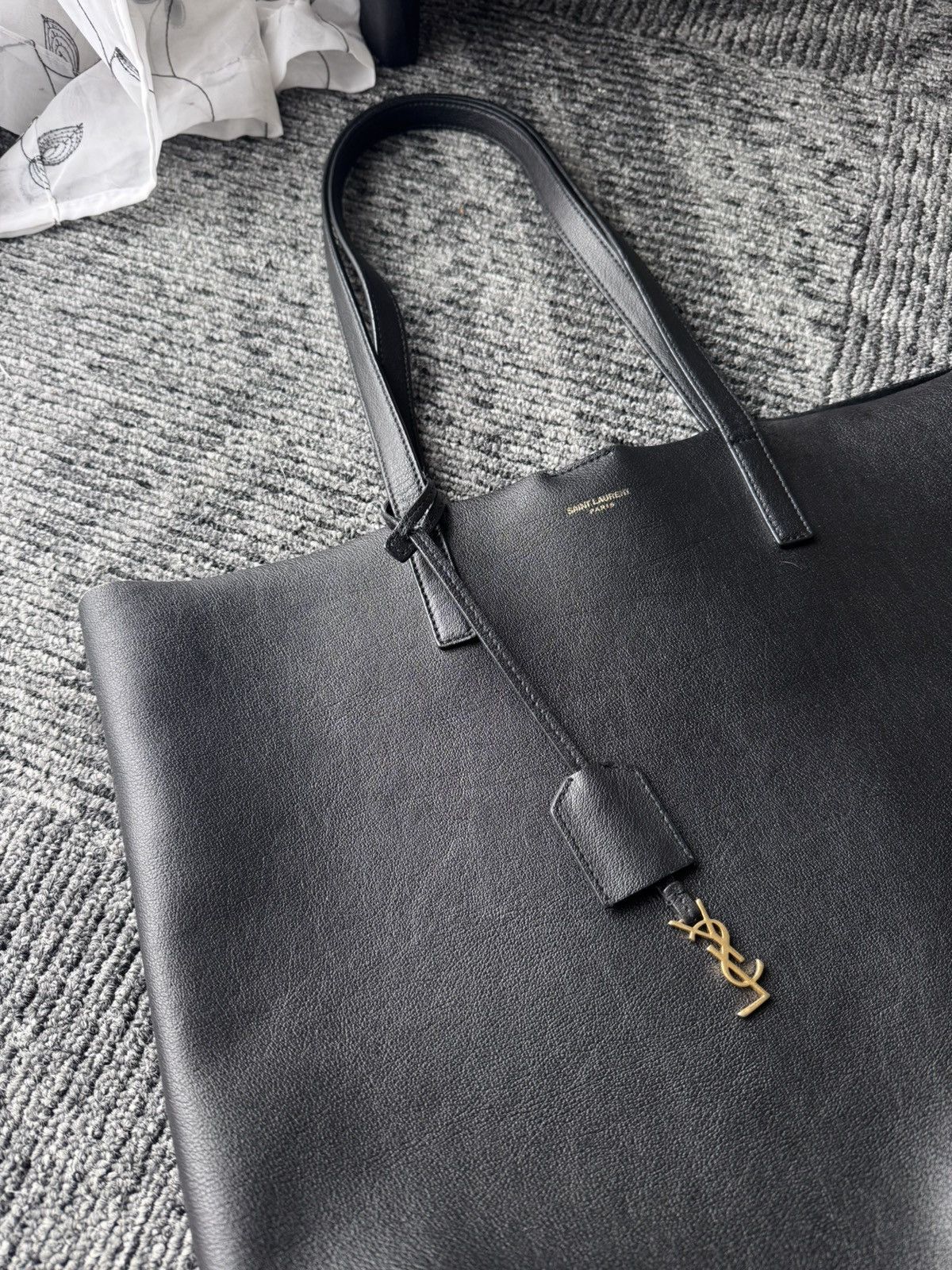 Saint Laurent Paris Saint Laurent tote bag black leather Size ONE SIZE - 2 Thumbnail