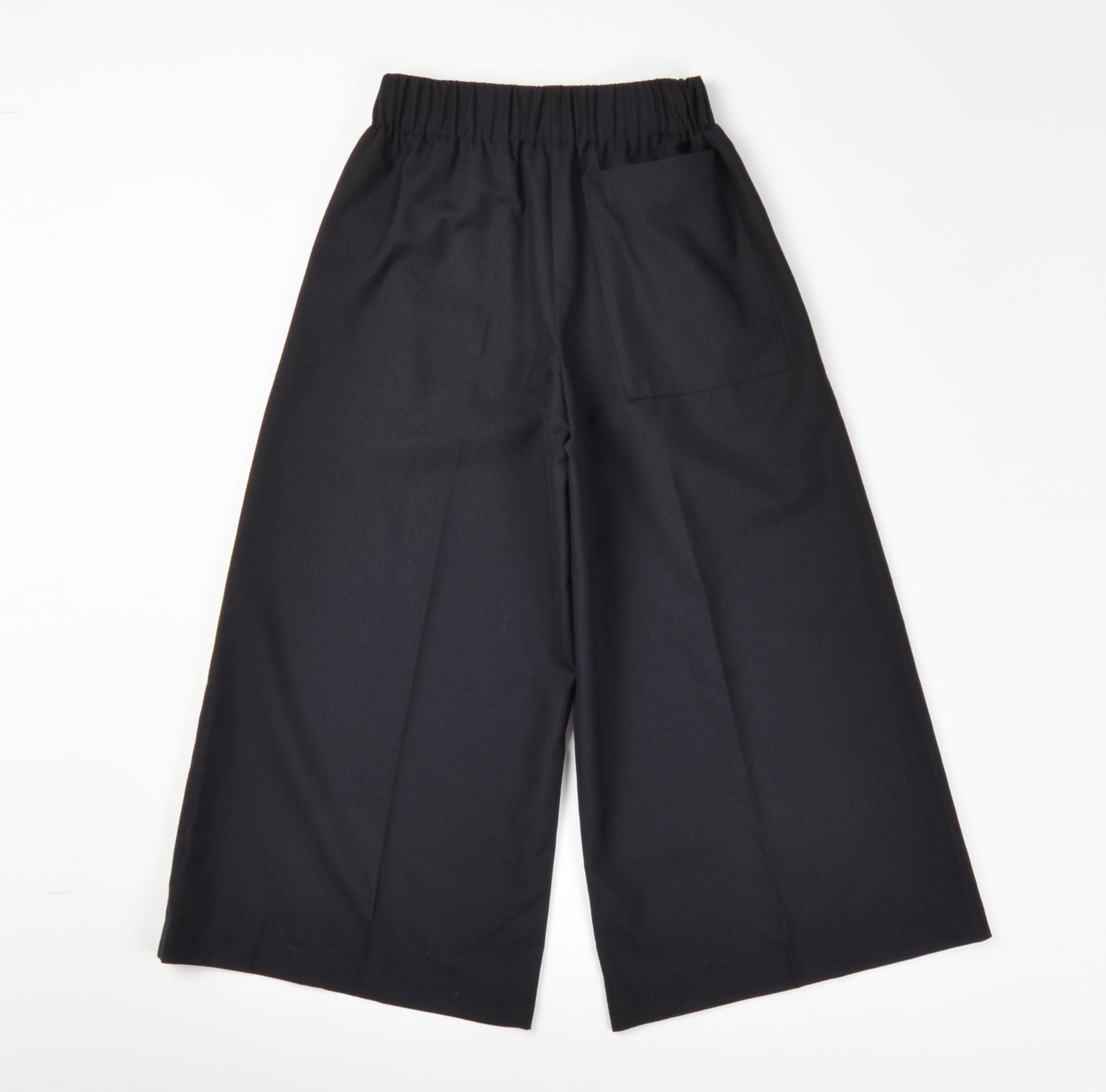 Loewe Loewe Black Wool Wide Leg Cropped Culottes Trousers Pants Size 24" / US 00 / IT 34 - 10 Thumbnail