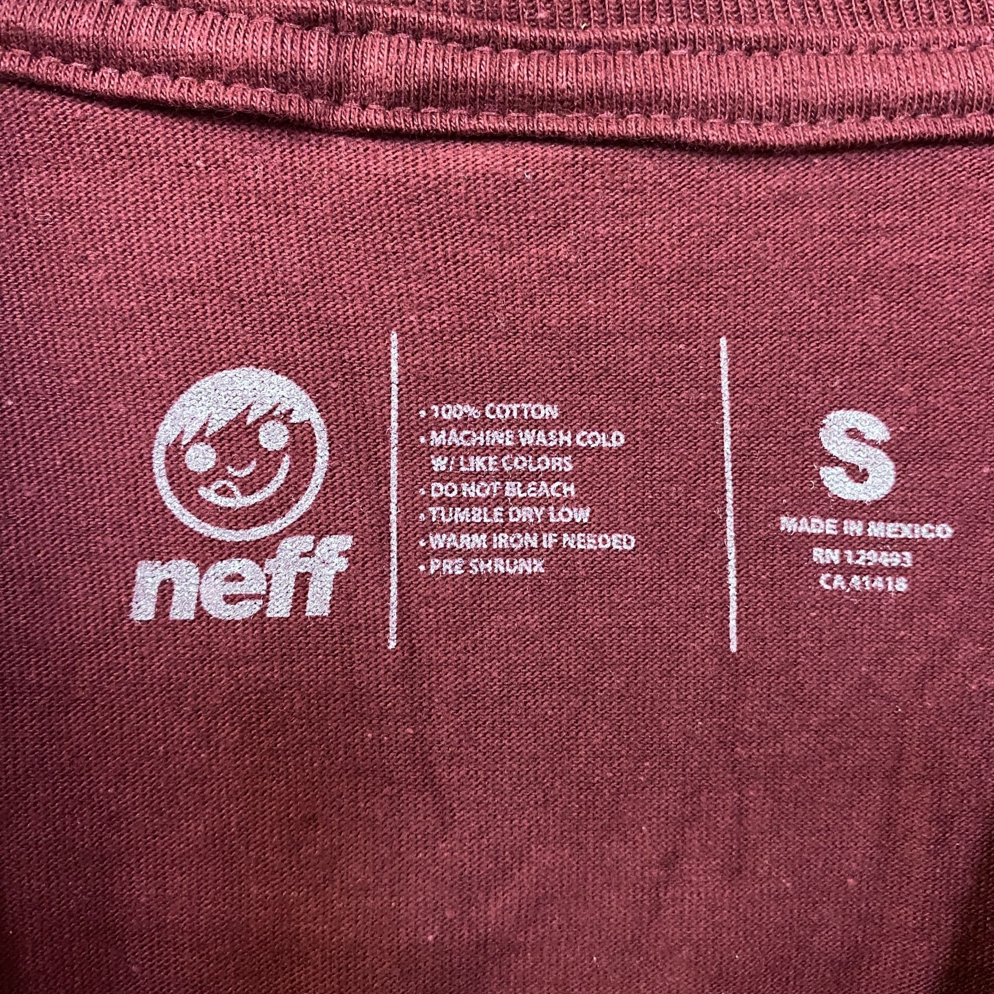 NEFF Neff Burgandy Streetwear Logo Tshirt size small Size US S / EU 44-46 / 1 - 4 Thumbnail
