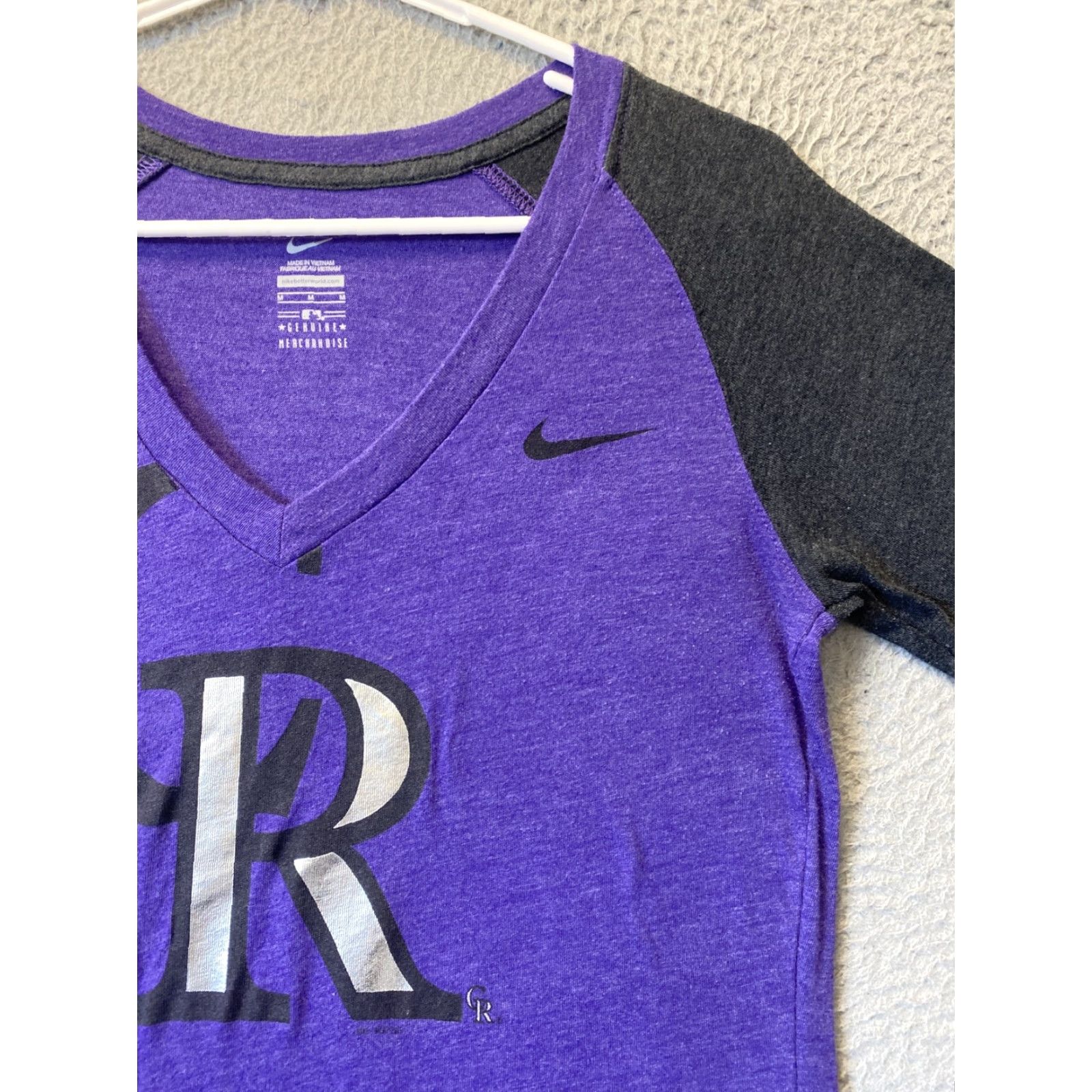 Nike Nike Womens M Short Sleeve T-Shirt Purple 45-44 Genuine Merchandise Size M / US 6-8 / IT 42-44 - 3 Thumbnail