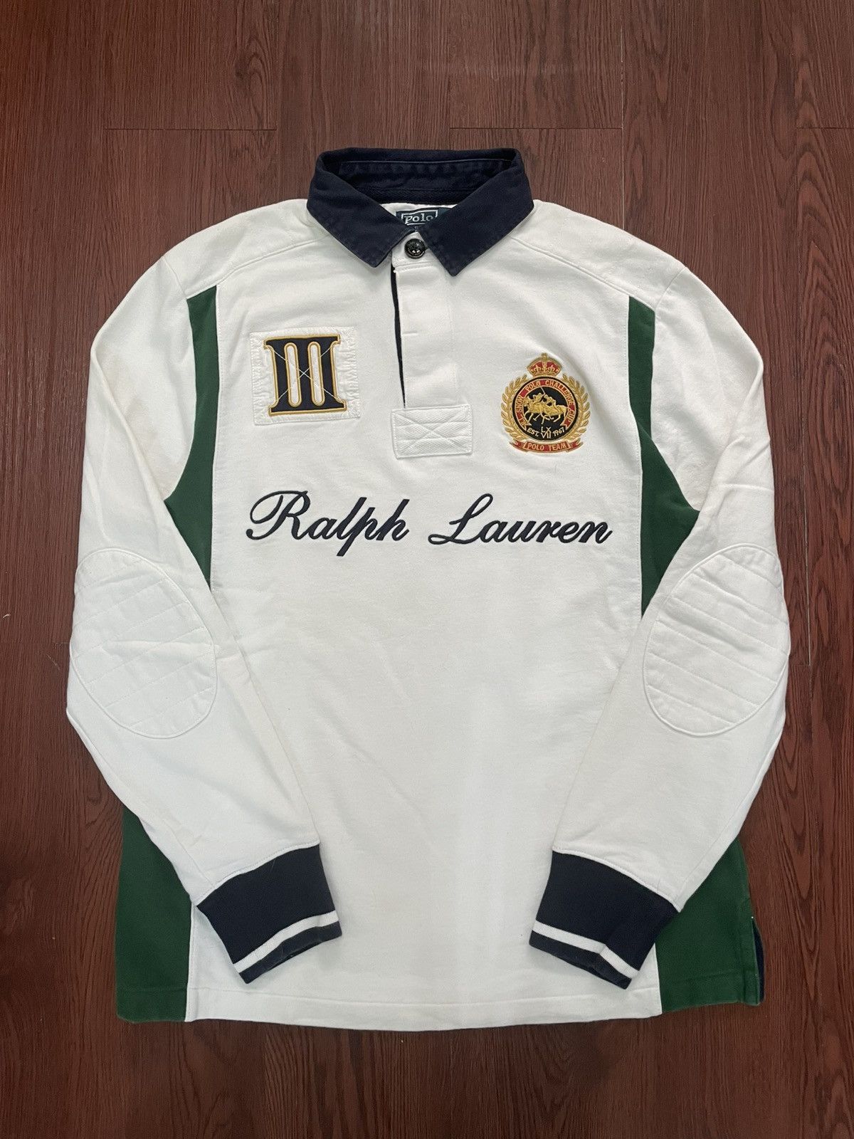 Polo Ralph Lauren Polo Ralph Lauren St.Moritz White World Cup Rugby LS Polo Size US M / EU 48-50 / 2 - 1 Thumbnail