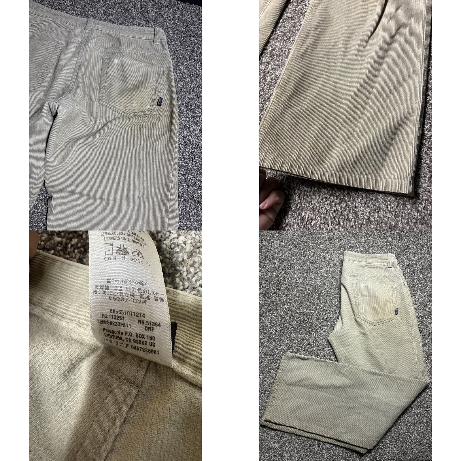 Patagonia Patagonia Pants Mens 33x30 Corduroy Beige Regular Workwear Size US 33 - 9 Thumbnail