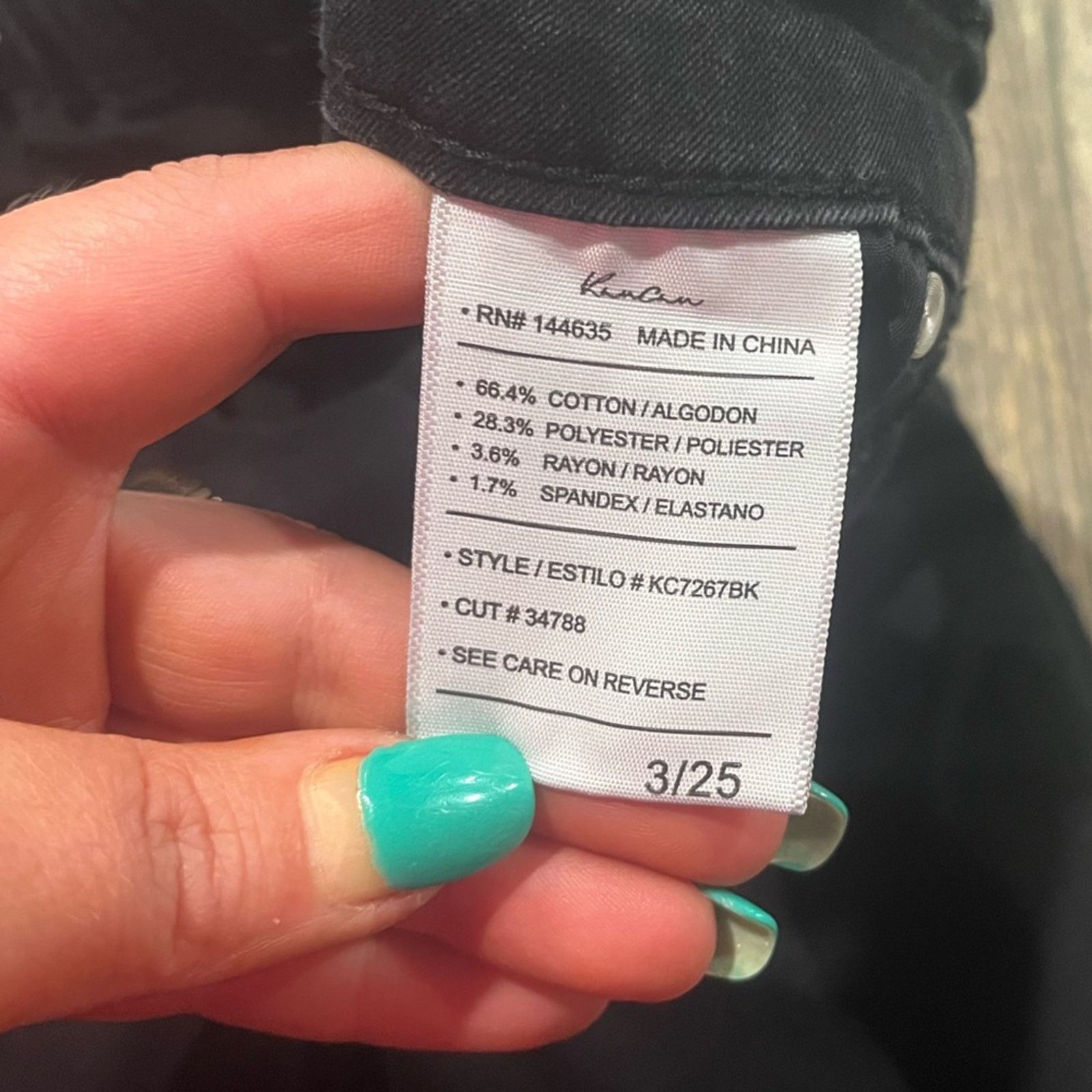 Kanata Hand Knits KanCan Womens Dayana High Rise Ankle Skinny Jeans Fray Size 25" / US 0 / IT 36 - 9 Thumbnail