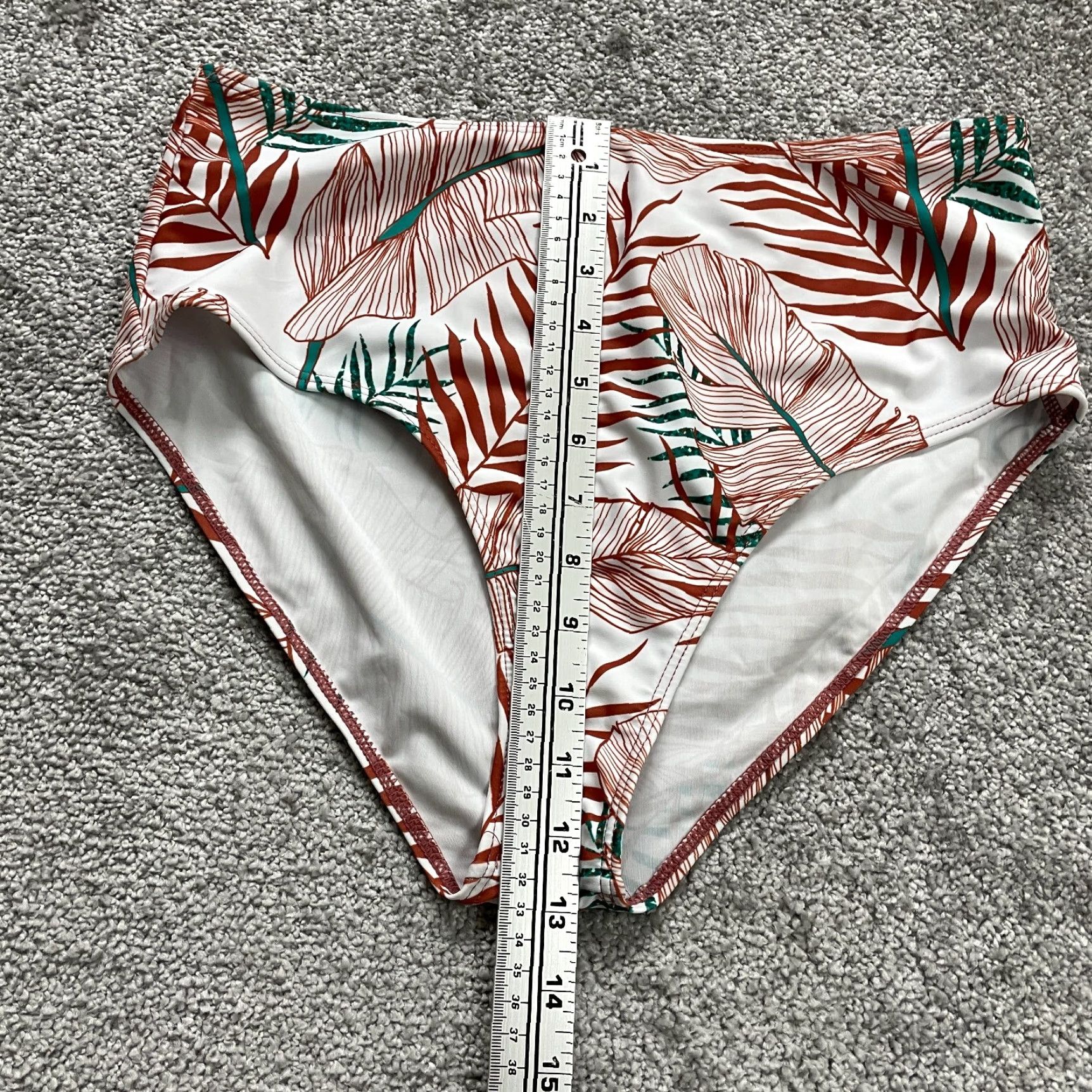 Shein SheIn Bikini Bottom Womens XL Multicolor Floral High Rise Beach Swim Bottom Style Bikini Size 40" / US 18 - 5 Thumbnail