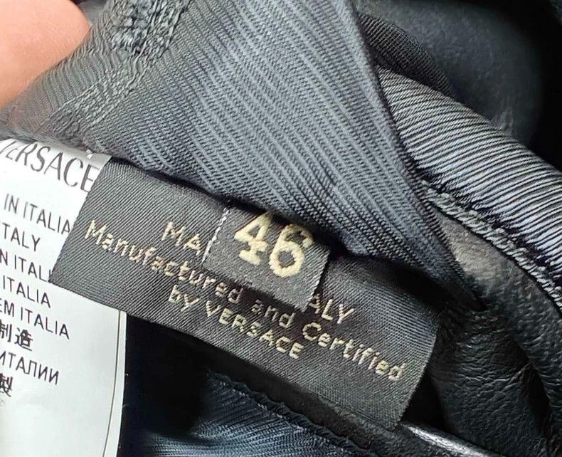 Versace Versace Slim-fit leather jacket Size US M / EU 48-50 / 2 - 8 Thumbnail