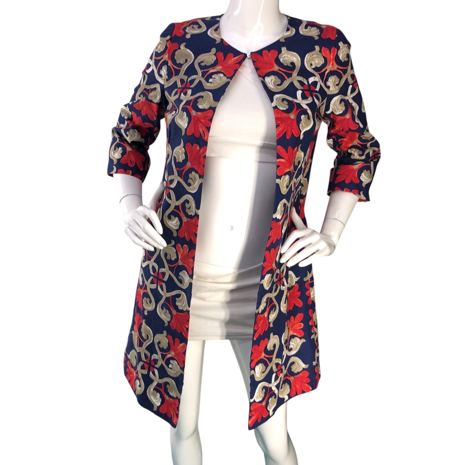 J.McLaughlin J McLaughlin Size XS Jacket Sussex Midi Coat Floral POCKETS Size XS / US 0-2 / IT 36-38 - 12 Thumbnail