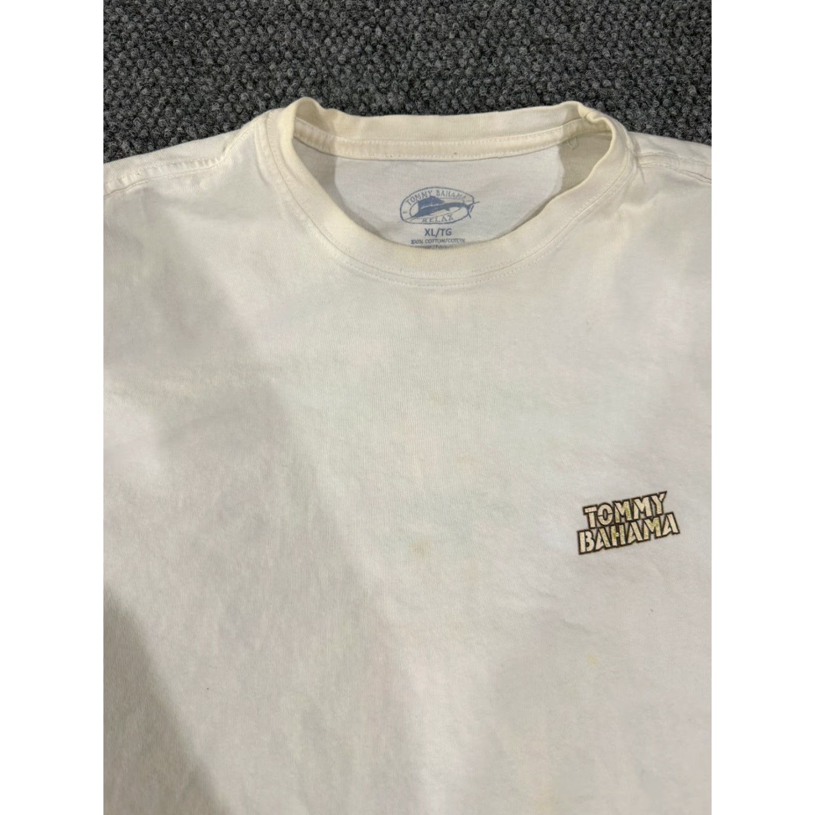 Tommy Bahama Tommy Bahama T Shirt Mens XL White Short Sleeve Graphic Grill Sergeant Casual Size US XL / EU 56 / 4 - 5 Thumbnail