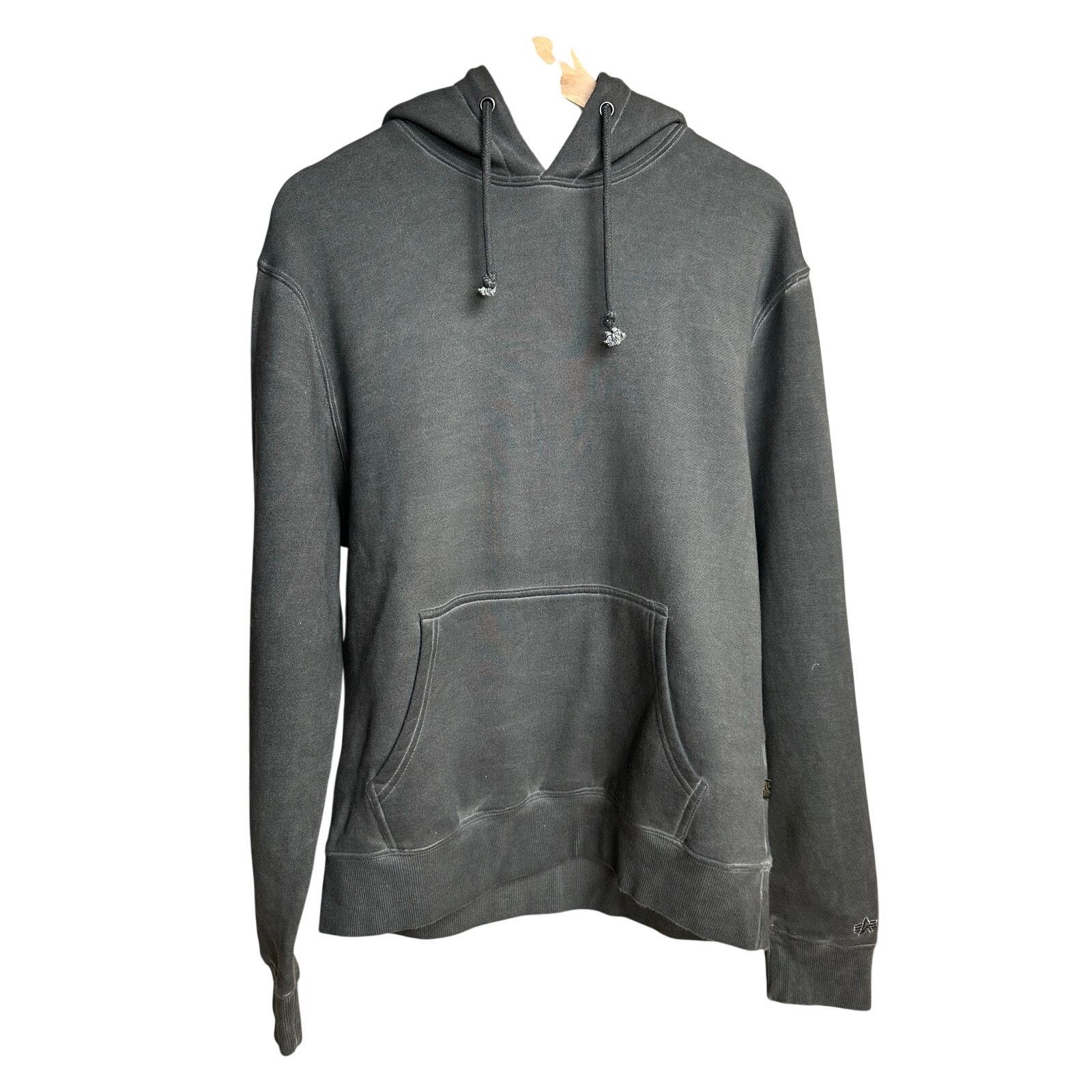 Alpha Industries Alpha Industries Black Faded Hoodie - Size S - New Size S / US 4 / IT 40 - 1 Thumbnail