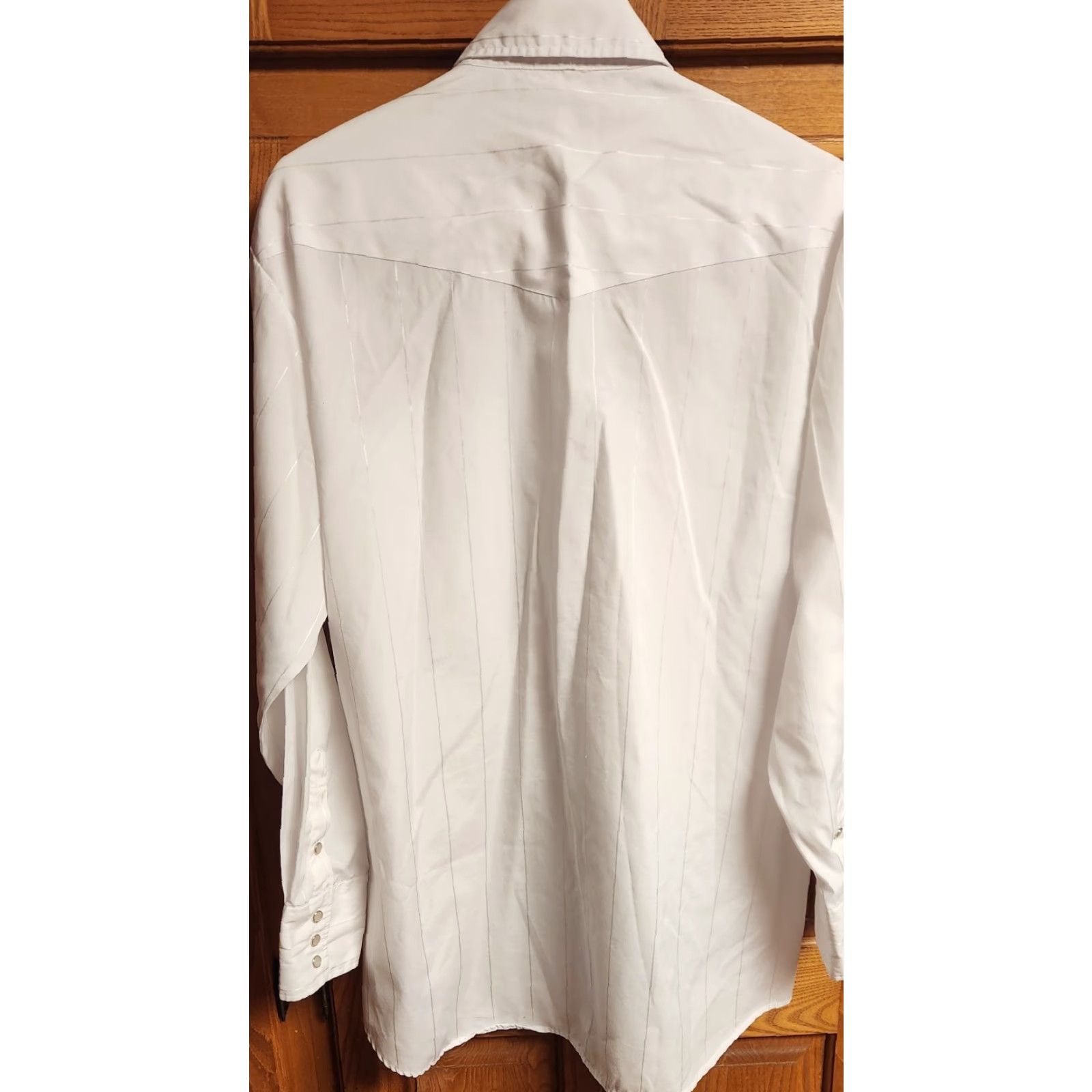 Vintage VINTAGE NORTHERN PLAINS Shirt Men’s 16-16 1/2 33/34 White Long Sleeved Pearl Snap VTG Size US L / EU 52-54 / 3 - 5 Thumbnail