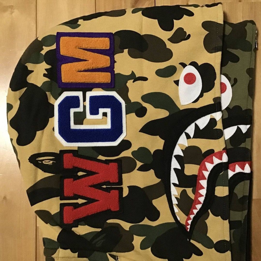 Bape BAPE Double Shark full zip hoodie 1st camo a bathing ape Size US L / EU 52-54 / 3 - 4 Thumbnail