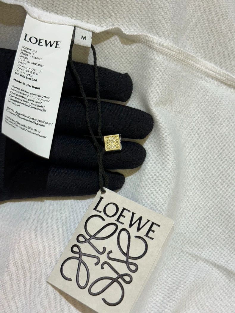 Loewe LOEWE Solid raised round neck T-shirt Size US M / EU 48-50 / 2 - 7 Thumbnail