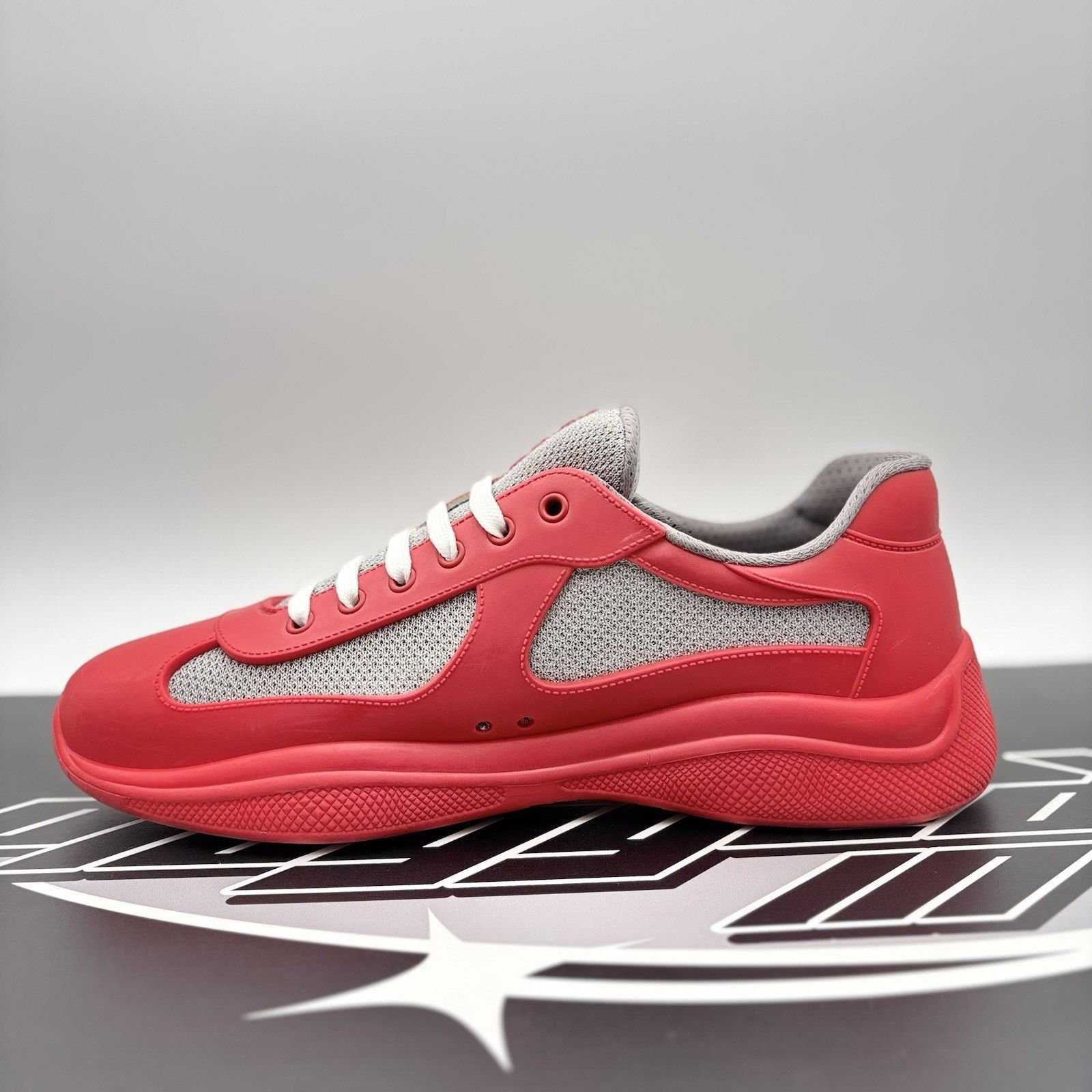 Prada Prada America's Cup Soft Rubber ' Red ' | GREAT CONDITION! Size US 11 / EU 44 - 4 Thumbnail