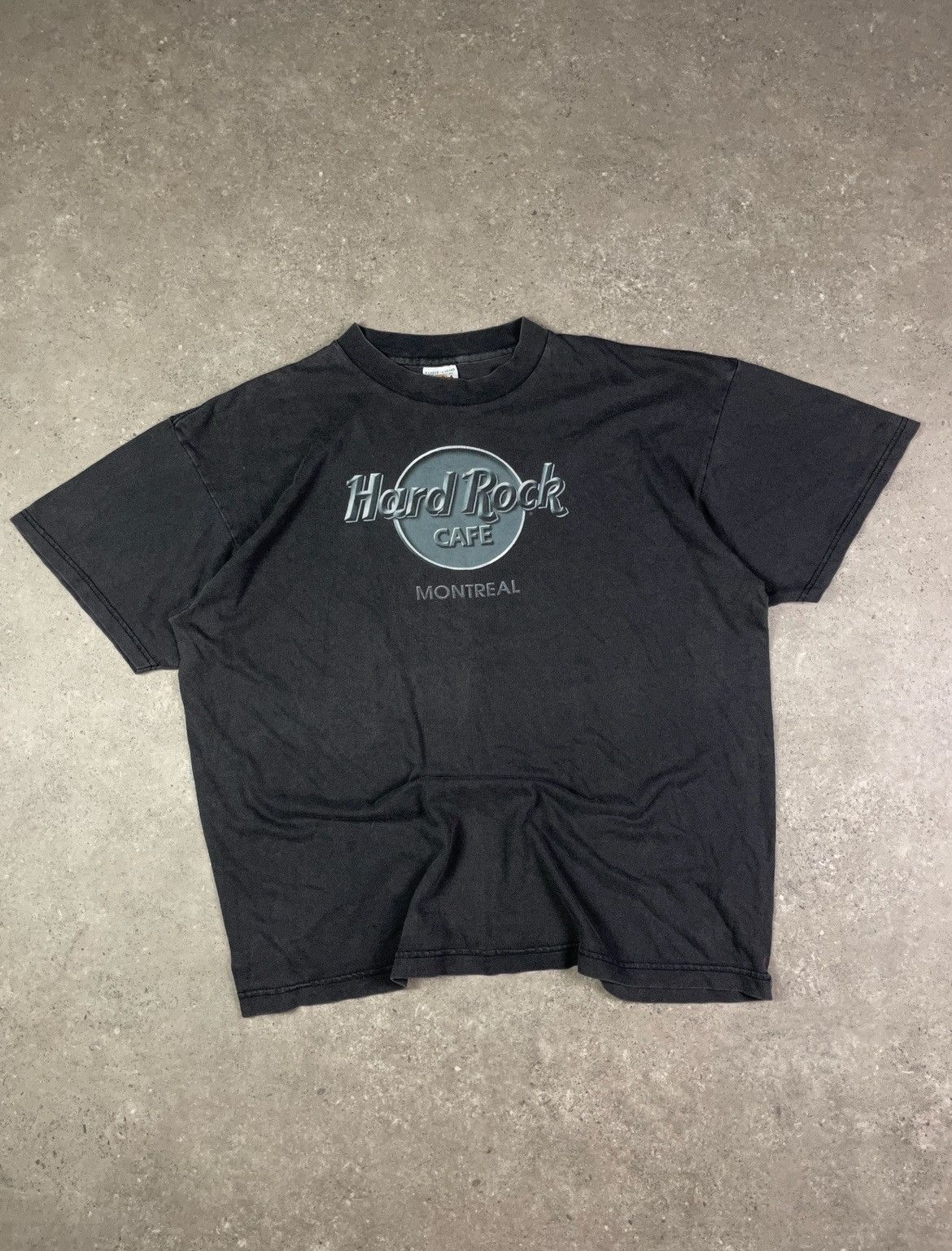 Hard Rock Cafe × Vintage Vintage 90s Hard Rock Café Faded Washed T Shirt Size US XL / EU 56 / 4 - 1 Thumbnail