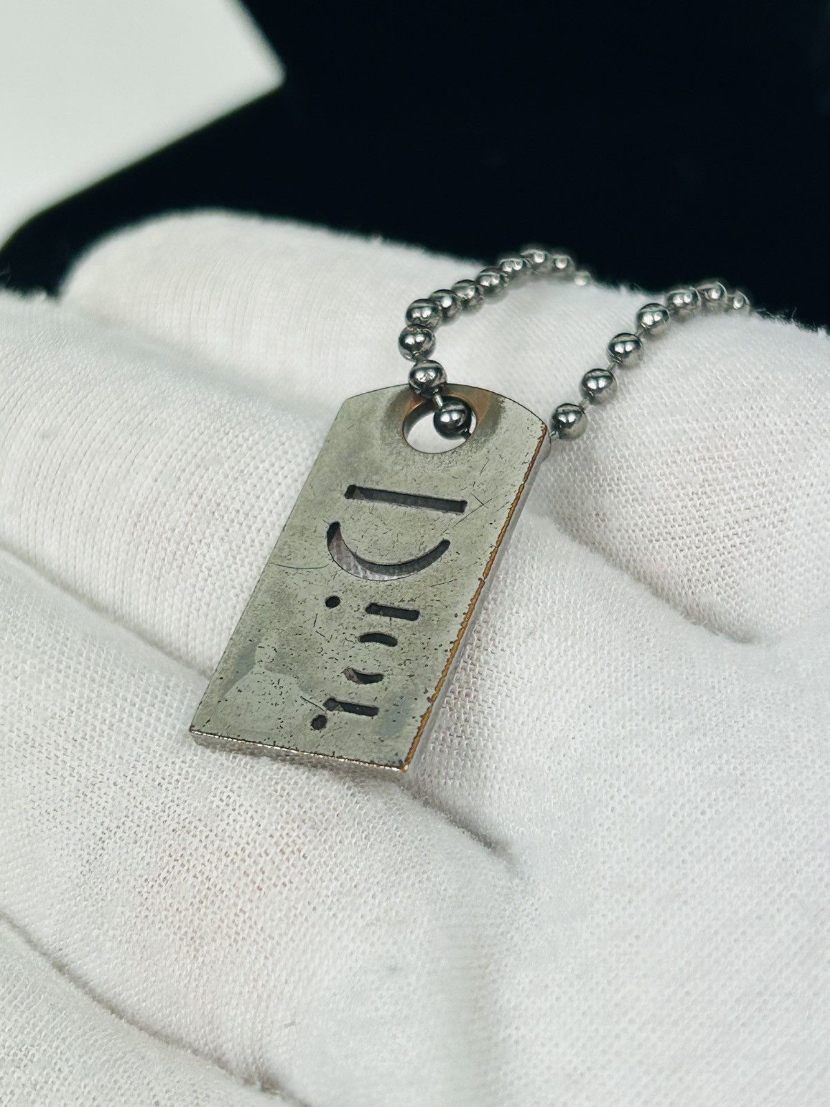 Dior Dior Dog Tag Necklace Size ONE SIZE - 3 Thumbnail