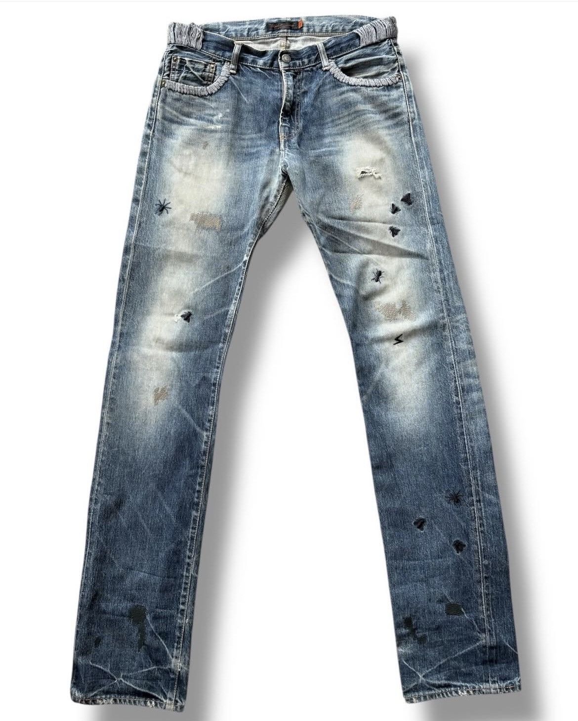 undercover 24SS ユーズド加工デニム BUG_em ジーンズ Undercover Undercover SS24 Bugs Embroidery Denim | Grailed