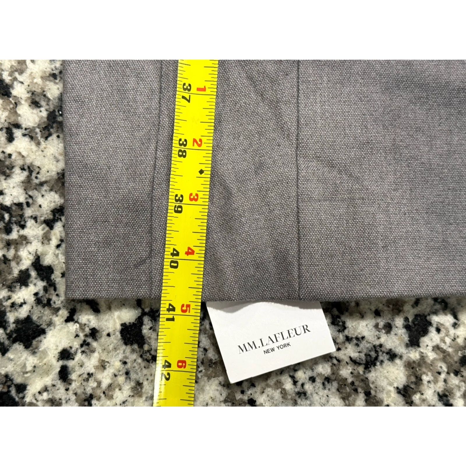 M.M.LaFleur NWT MM LaFleur The Scarlet Dress- Flannel Sz 8 Gray, A-Line Midi Dress, Regular Size 8, Polyester, Polyurethane, Rayon, Gray Size M / US 6-8 / IT 42-44 - 6 Thumbnail