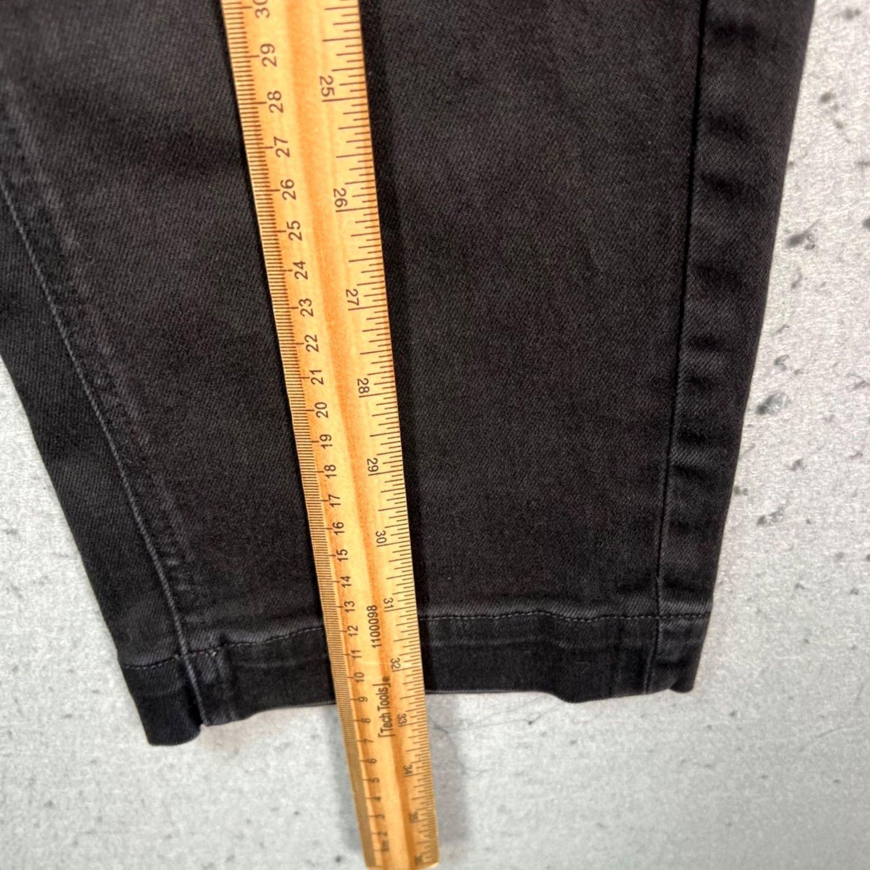Everlane Everlane Womens Size 2 Cropped Black Denim Straight Leg Cotton Blend Jeans Size 26" / US 2 / IT 38 - 6 Thumbnail