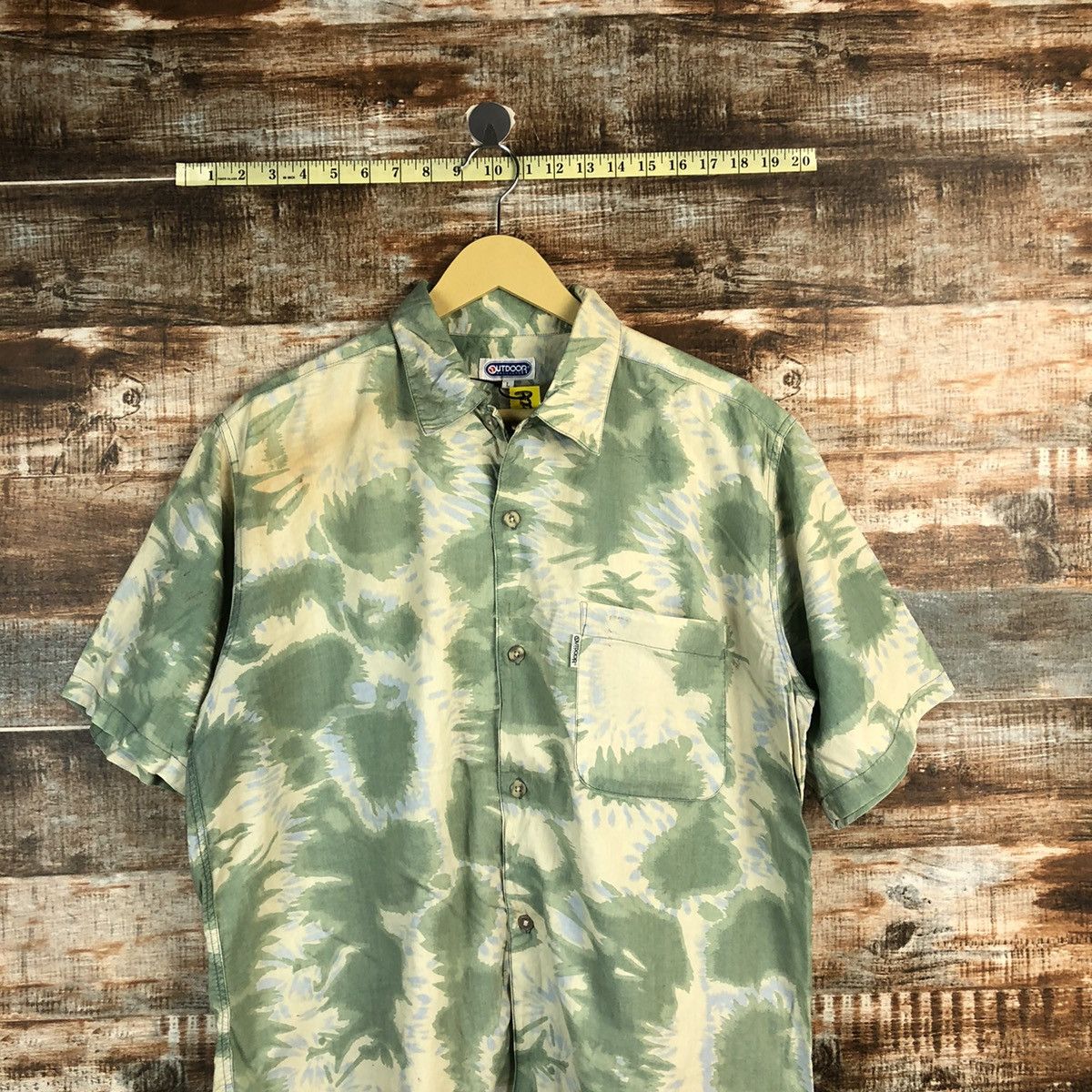 Other Outdoor Life Green camo leaf Shirt #A2315 Size US L / EU 52-54 / 3 - 2 Thumbnail