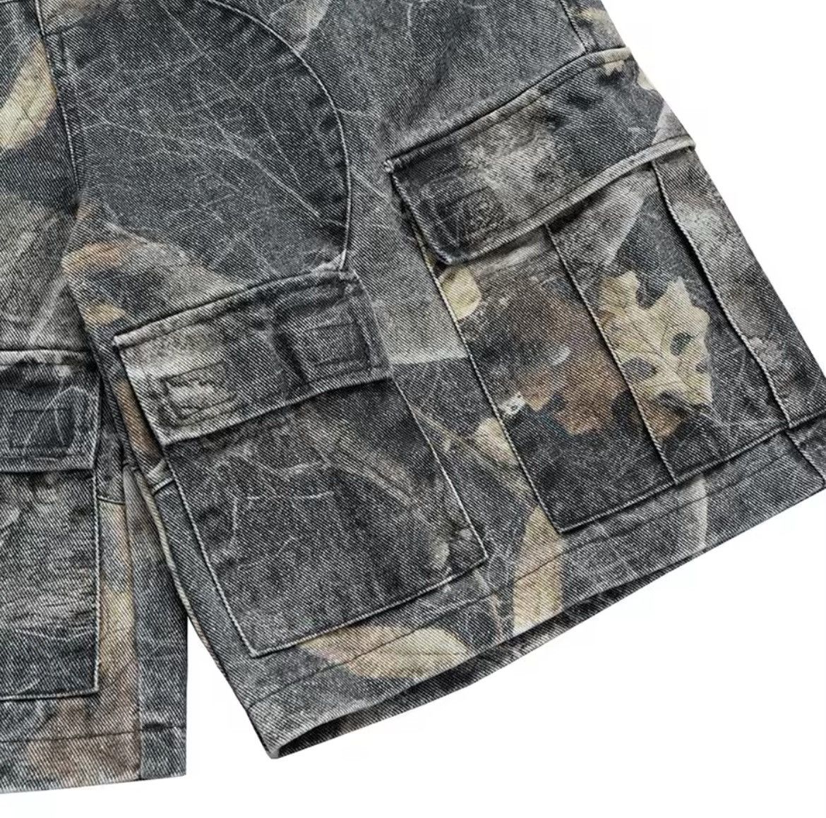 Vintage Camo Cargo Denim Shorts Size US 28 / EU 44 - 5 Thumbnail
