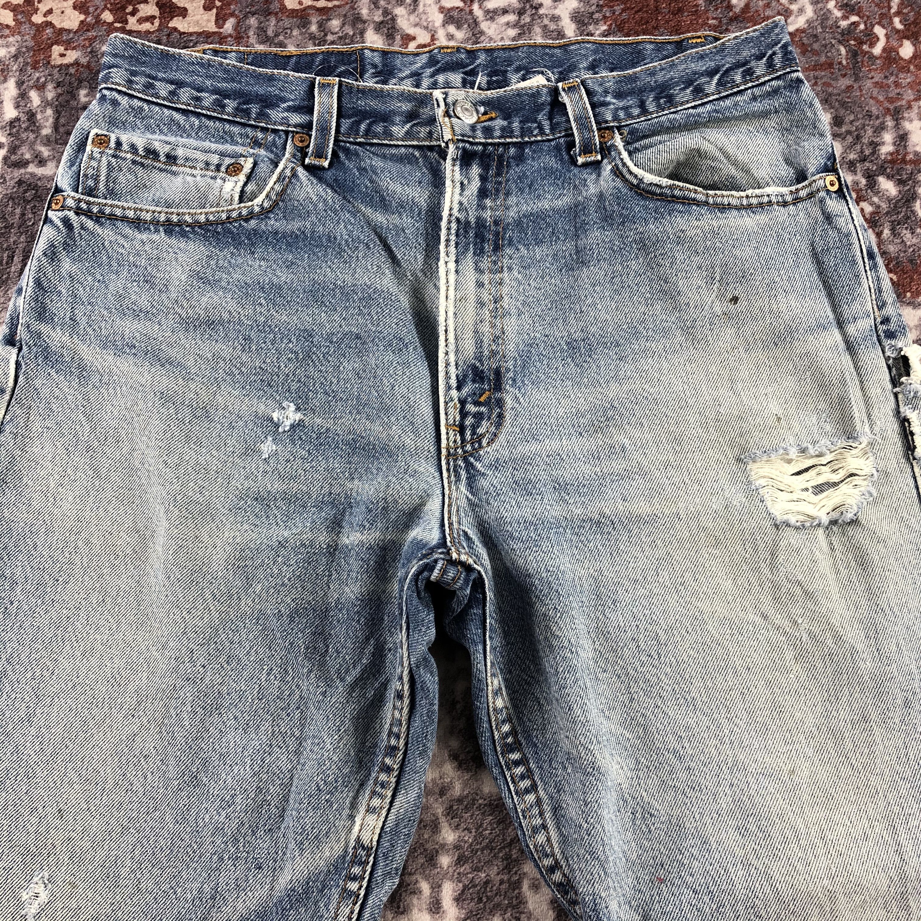 Levi's × Vintage Vintage 90s Blue Wash Levis 505 Jeans-JM3084 Size US 33 - 3 Thumbnail