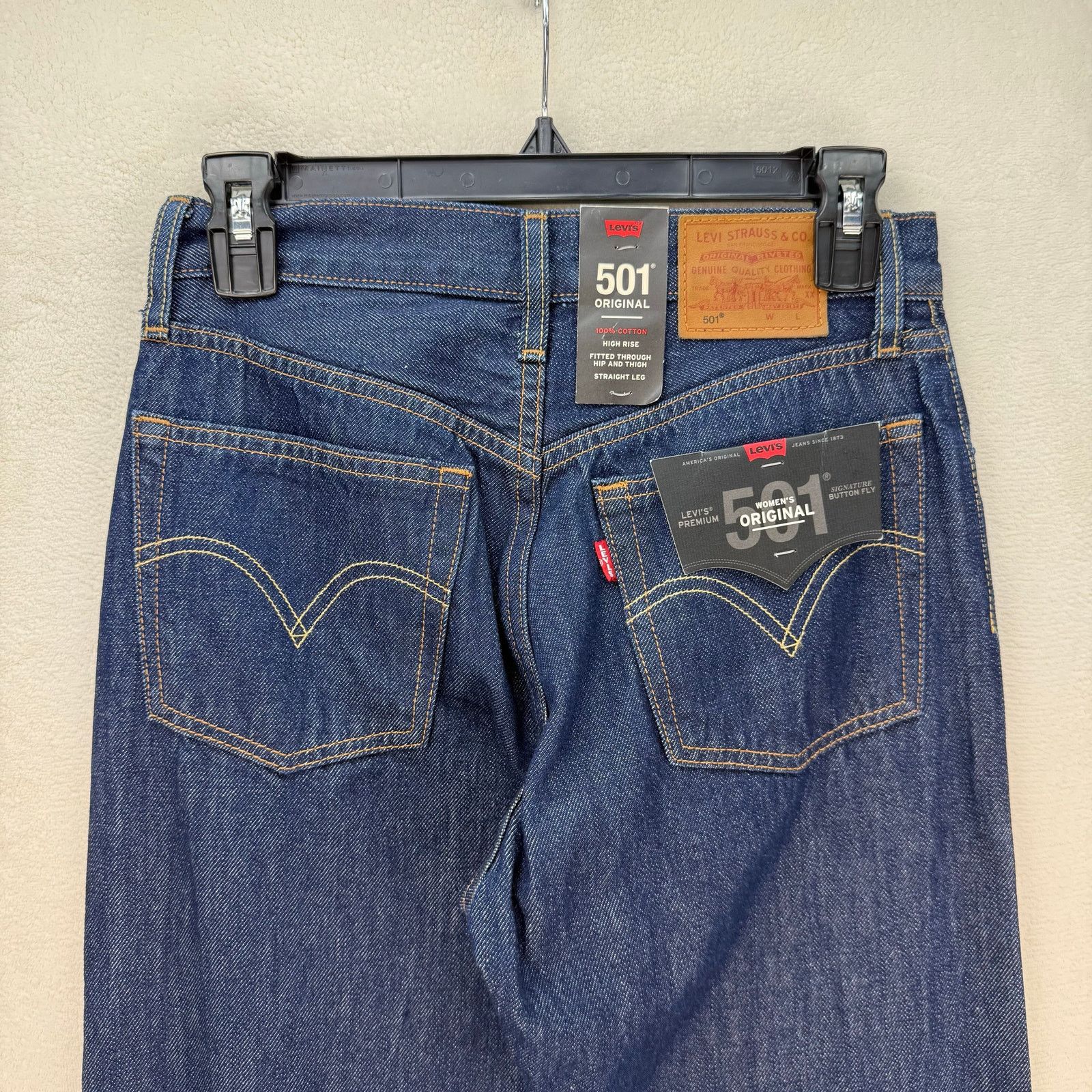 Levi's Levi's 501 Original in AcrHigh Rise Straight Leg Jeans 24X32 Size 24" / US 00 / IT 34 - 6 Thumbnail