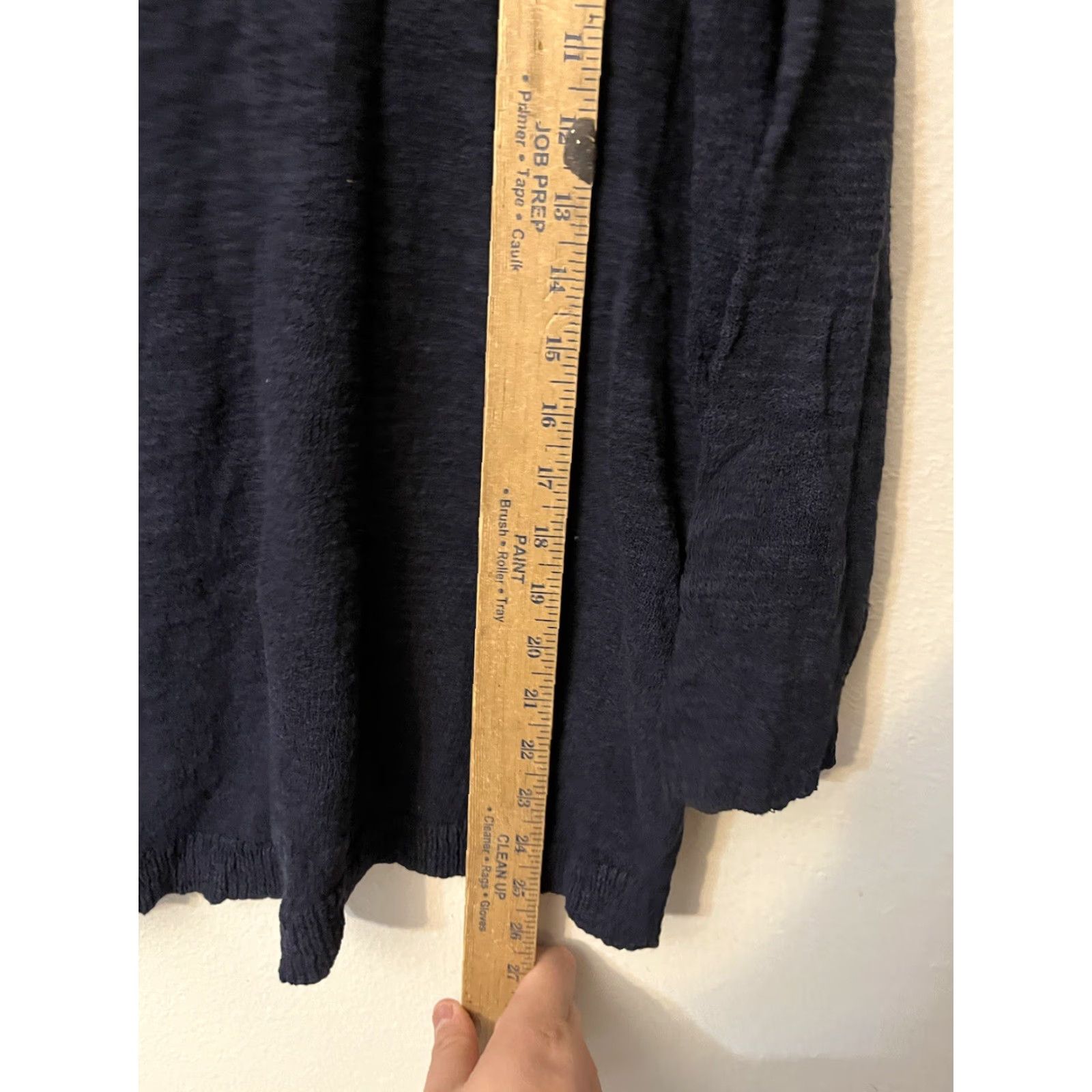 Ann Taylor Ann Taylor LOFT Navy Blue V-Neck 3/4 Sleeve Sweater XS Cotton Blend Pullover Women Size XS / US 0-2 / IT 36-38 - 5 Thumbnail