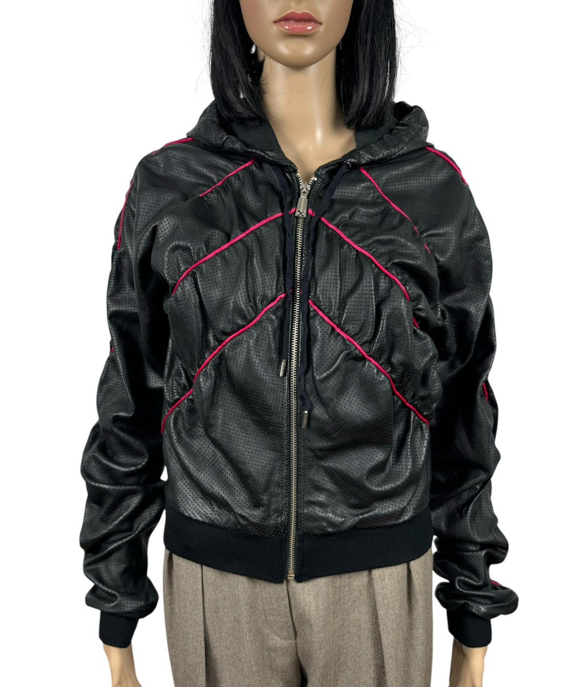 Richmond Denim Richmond Genuine Leather Perforated Jacket Hooded size IT40 Size S / US 4 / IT 40 - 2 Thumbnail