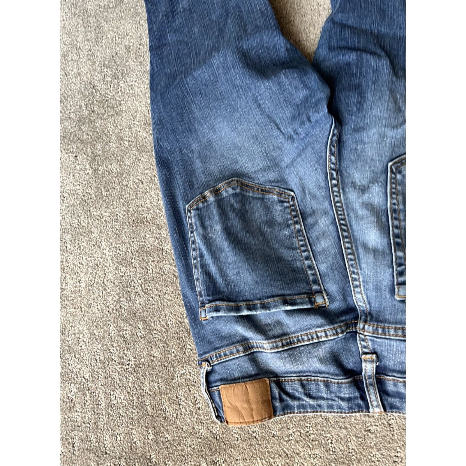 Vintage Aéropostale The Norma Jean Jeans Adult 8 Blue Denim Distressed Skinny Medium Wash 5-Pocket Zip Womens Size 30" / US 8 / IT 44 - 5 Thumbnail