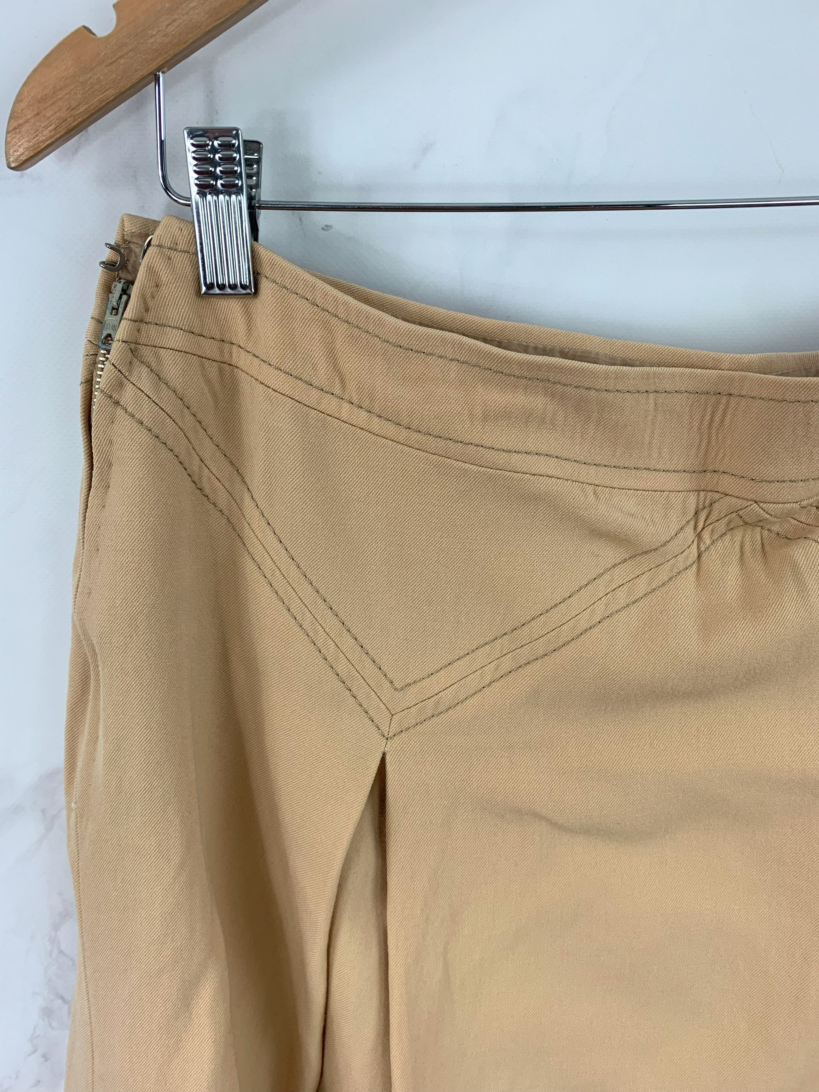 Celine Vintage Celine Wool Pleated Skirt Size 48 Size 36" / US 14 / IT 50 - 6 Thumbnail