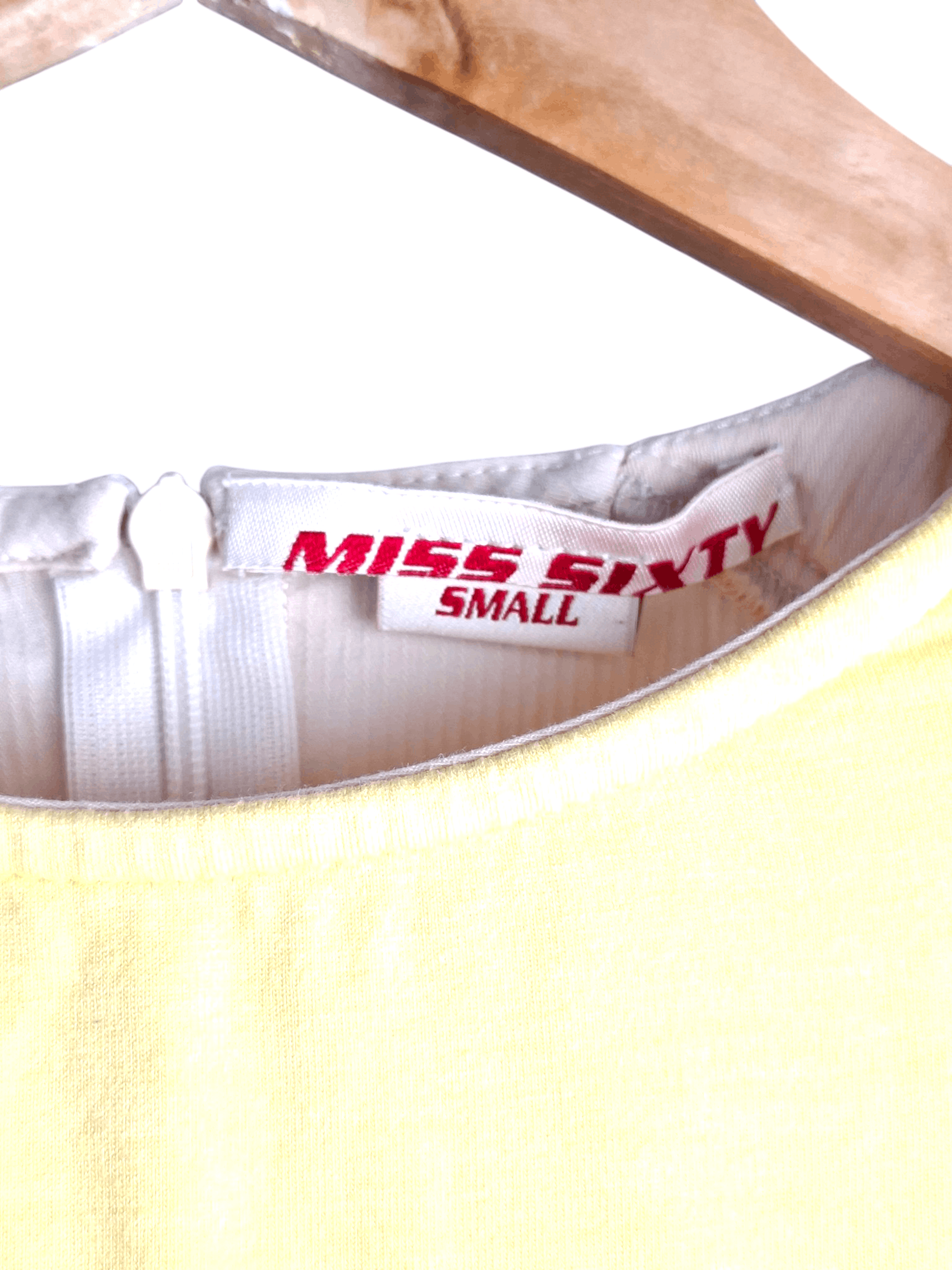 Miss Sixty MISS SIXTY Vintage Yellow Ruched Mini Dress Size S Size S / US 4 / IT 40 - 5 Thumbnail