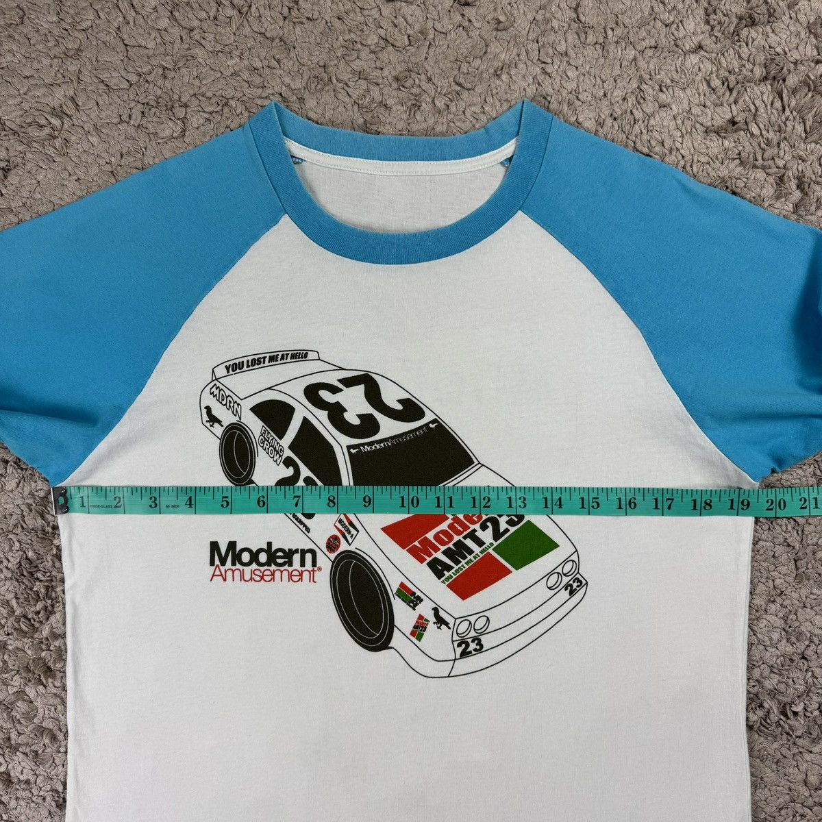 Modern Amusement Modern Amusement Raglan NASCAR Racing Car Graphic T-shirt Size US M / EU 48-50 / 2 - 16 Thumbnail