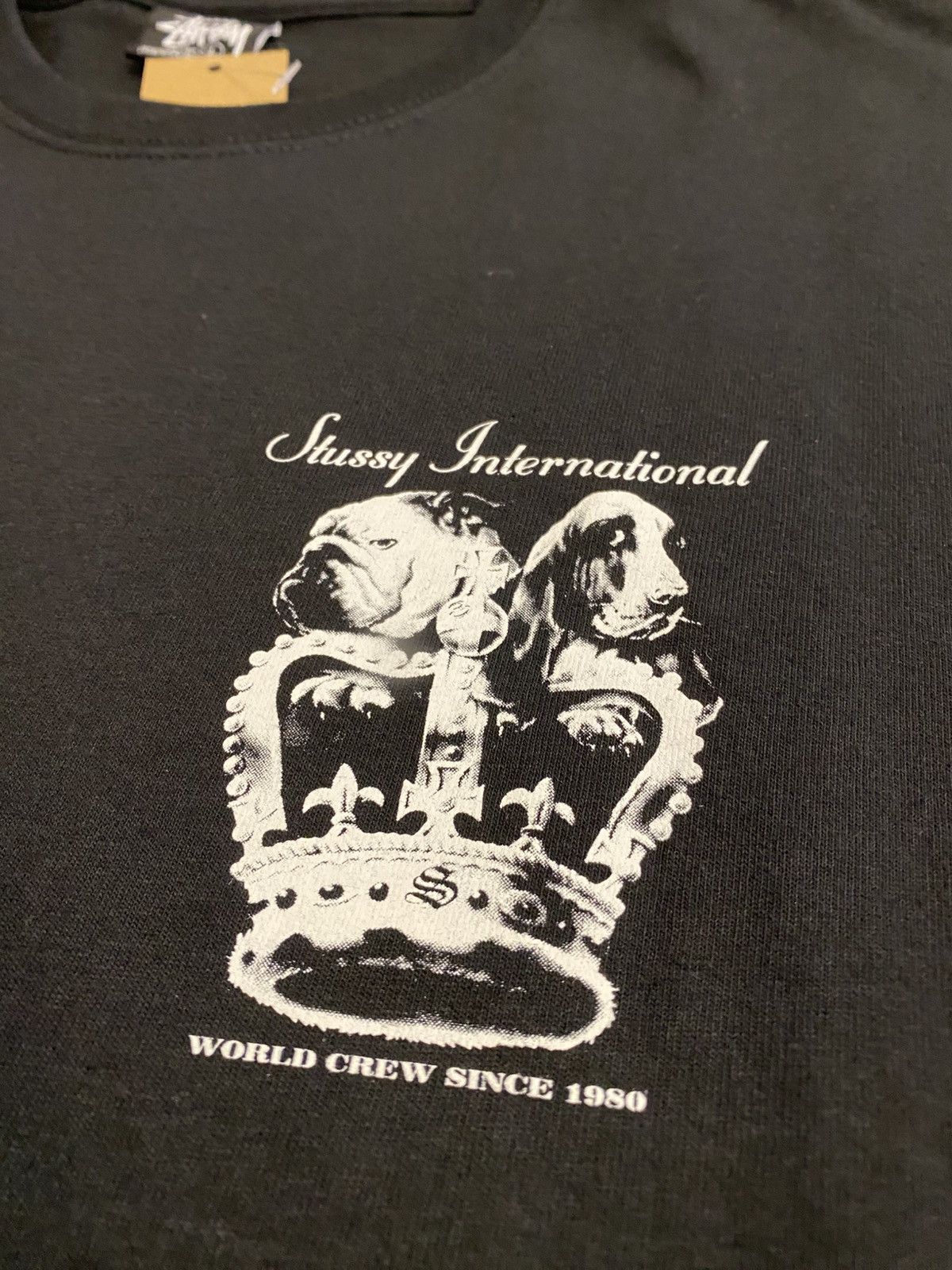 Stussy Stussy Dog Crown Tee Black Size US L / EU 52-54 / 3 - 3 Thumbnail
